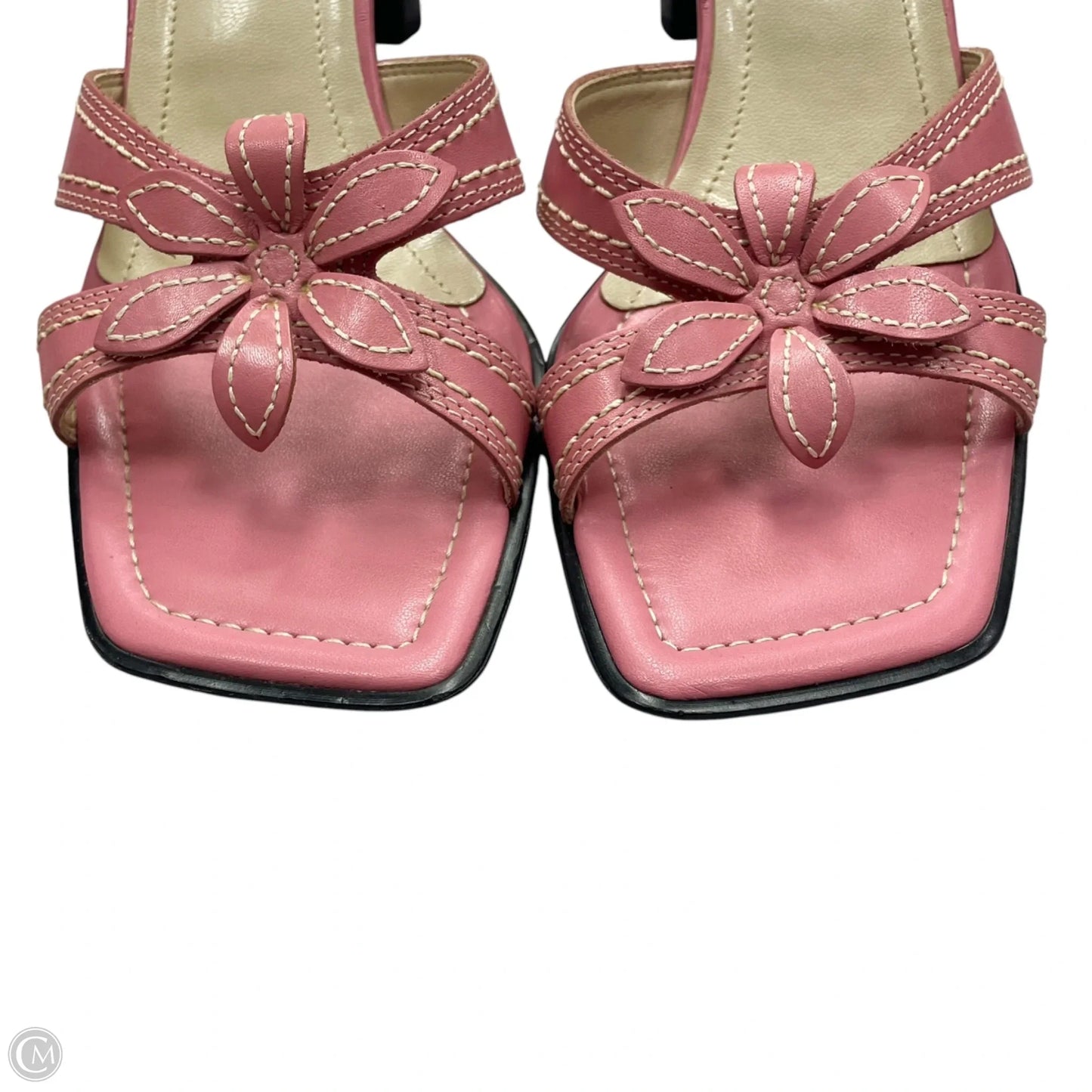 Sandals Heels Block By Franco Sarto In Pink, Size: 8.5