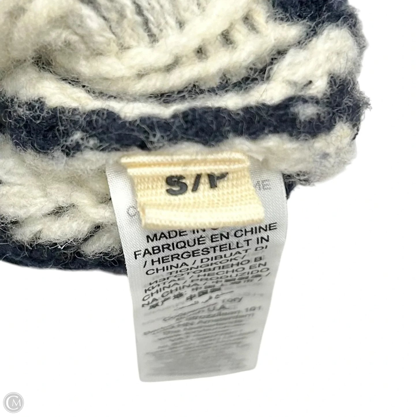 Sweater Cardigan Designer By Tory Burch In Navy, Size: S