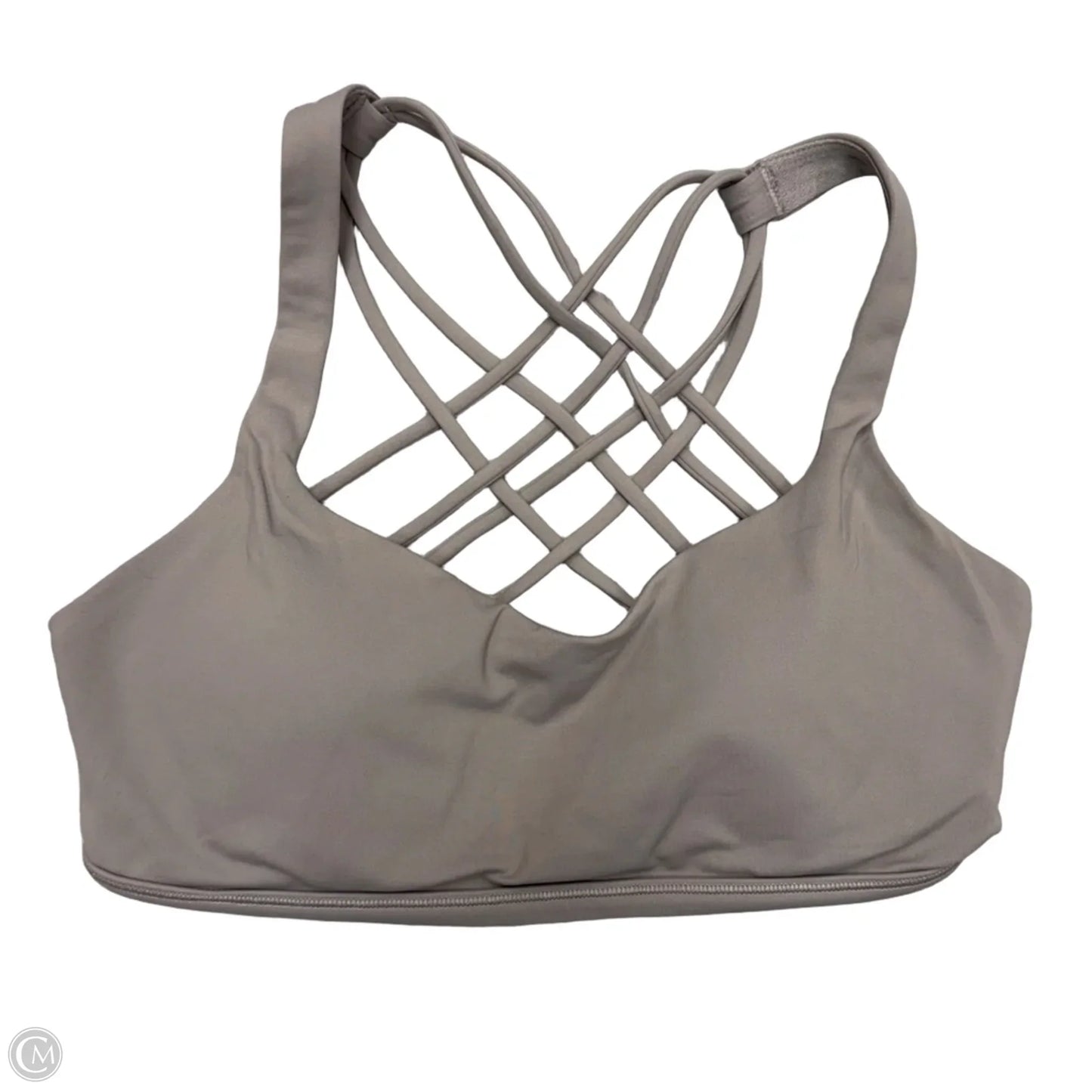 Athletic Bra By Lululemon In Grey, Size: M
