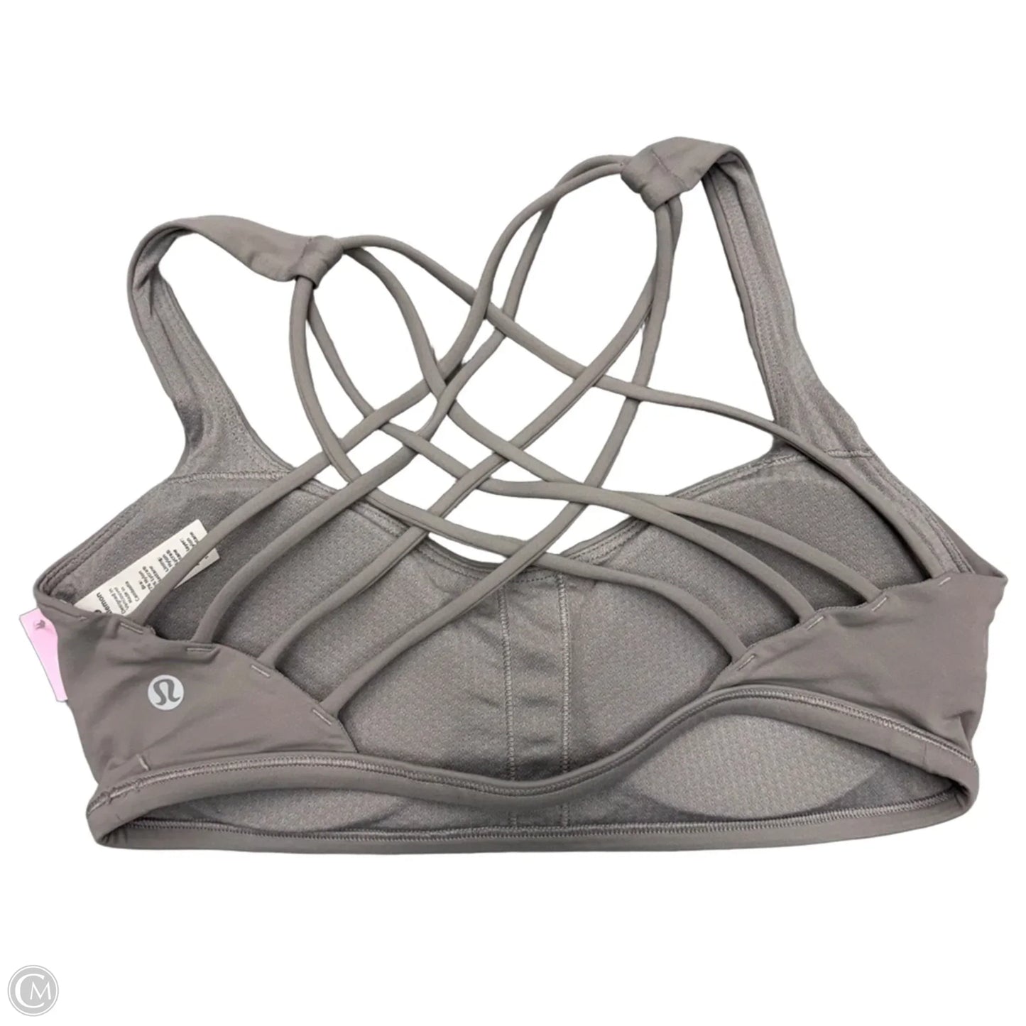 Athletic Bra By Lululemon In Grey, Size: M