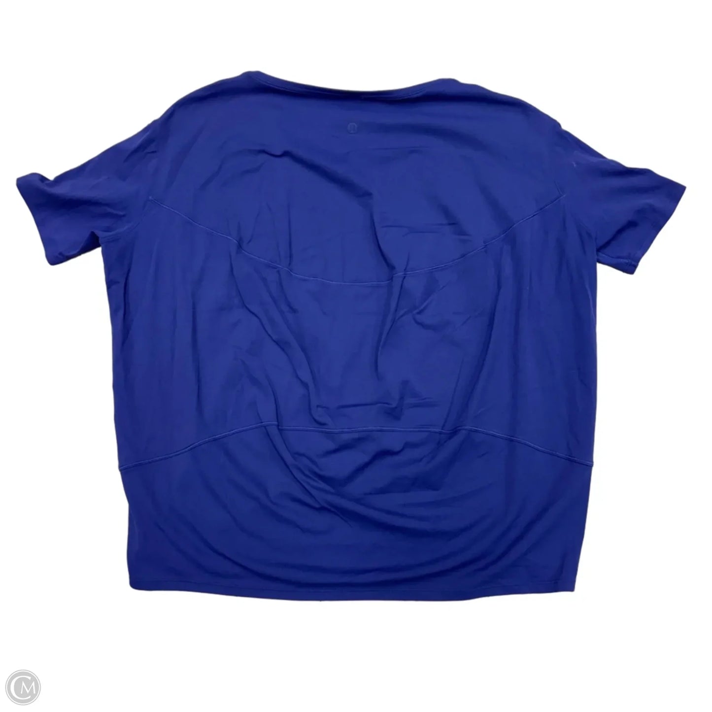 Athletic Top Short Sleeve By Lululemon In Blue, Size: S