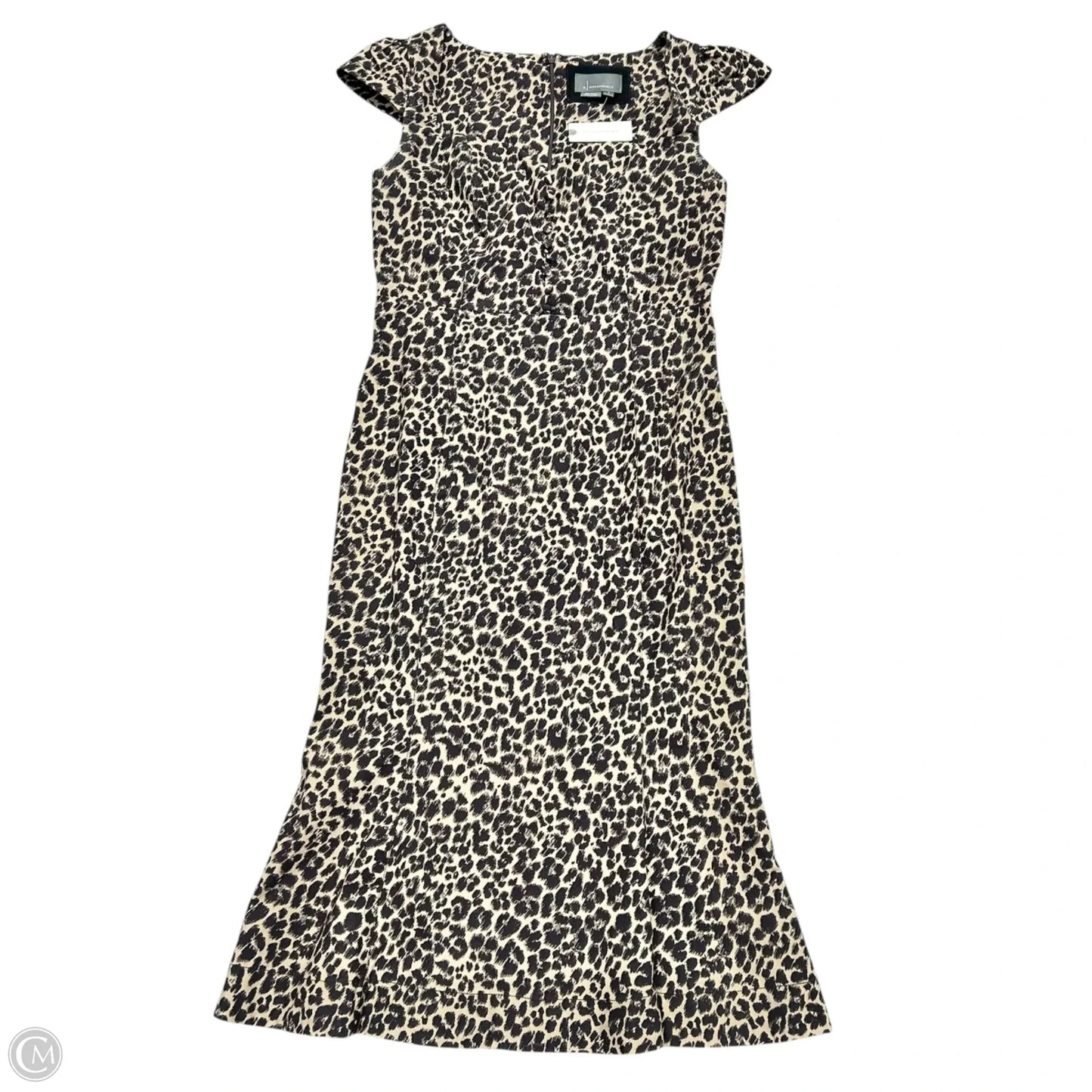 Dress Party Long By Anthropologie In Leopard Print, Size: M