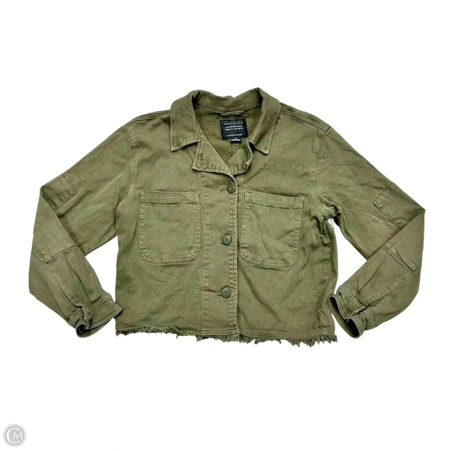 Jacket Denim By Sanctuary In Green Denim, Size: M