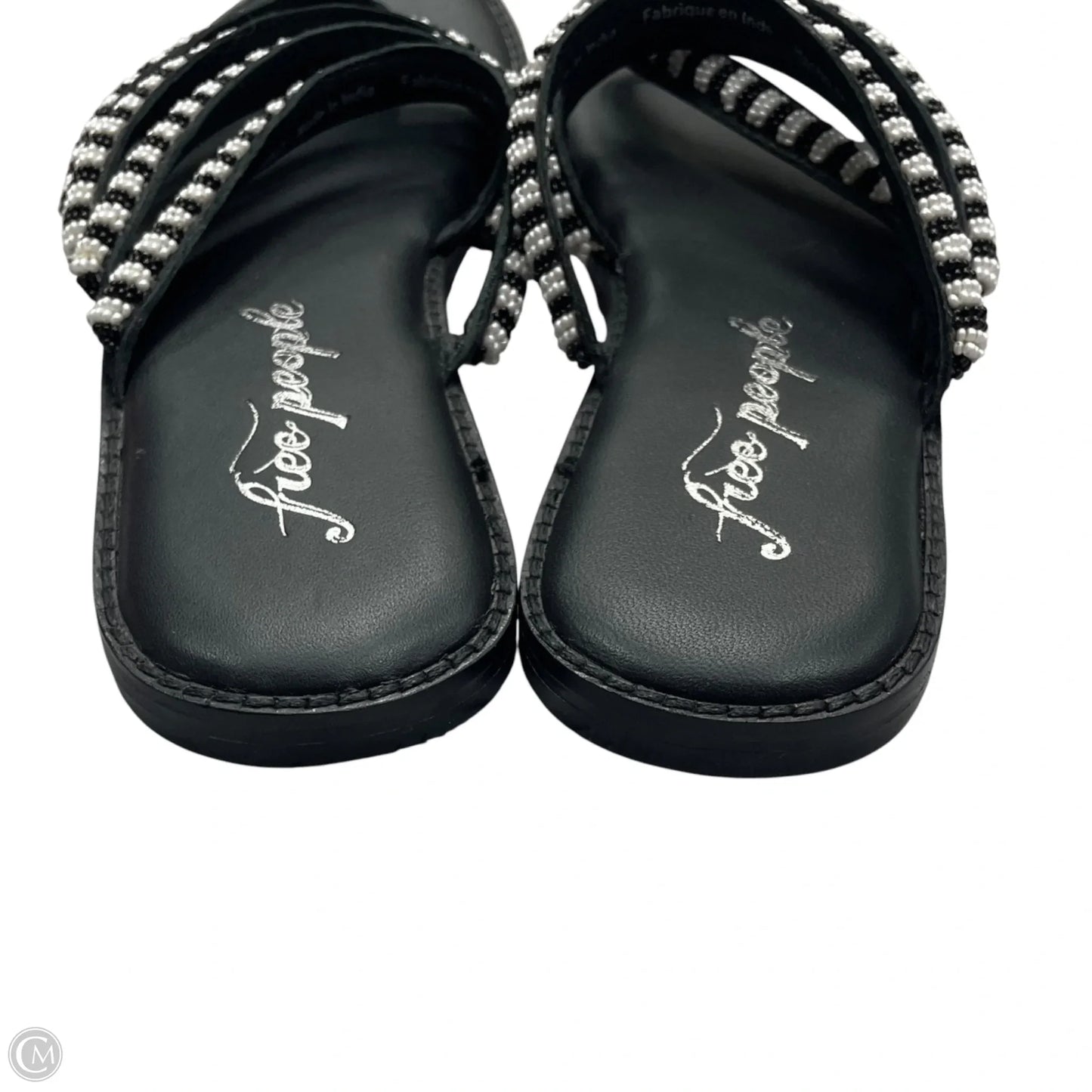 Sandals Flats By Free People In Black & White, Size: 8.5