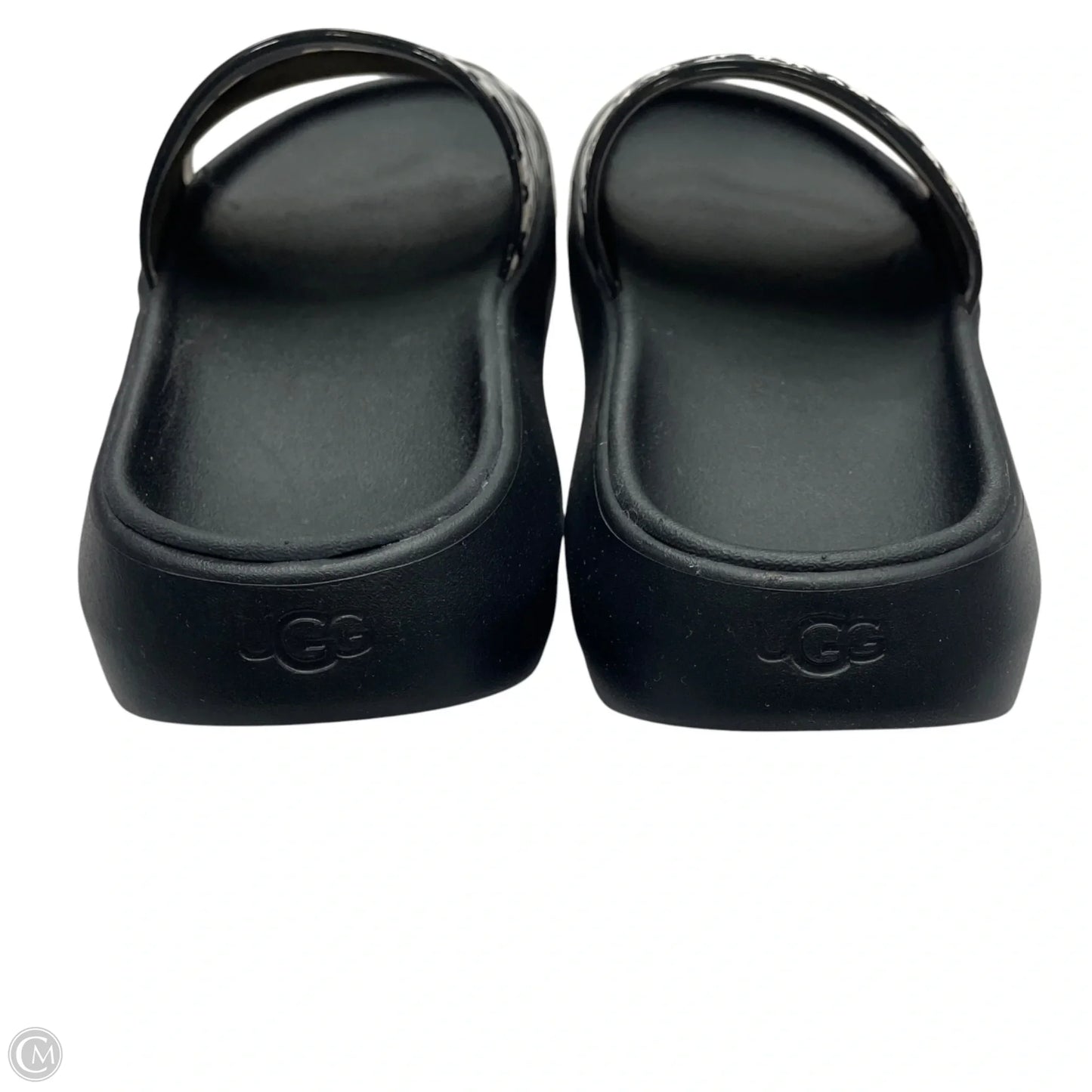Sandals Designer By Ugg In Black & White, Size: 6