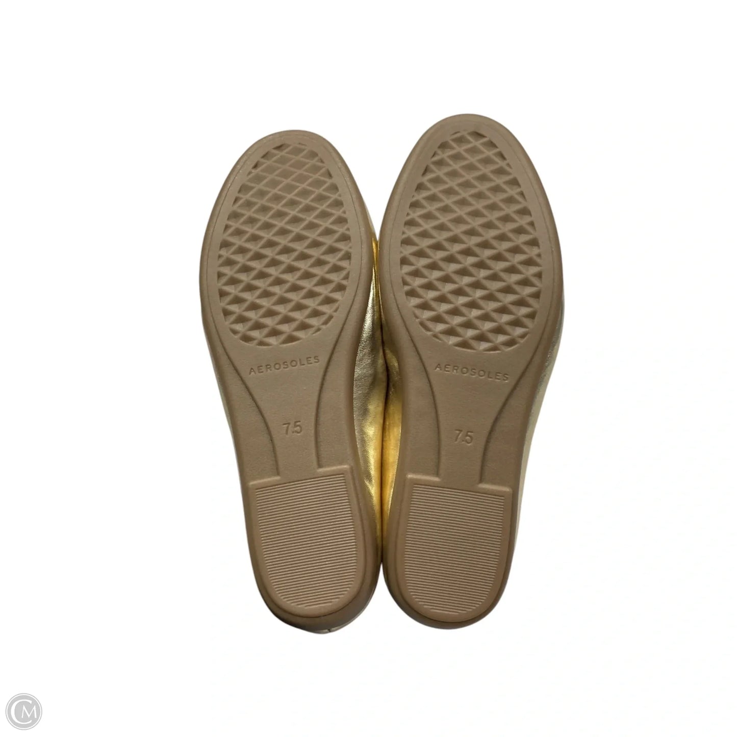 Shoes Flats By Aerosoles In Gold, Size: 7.5