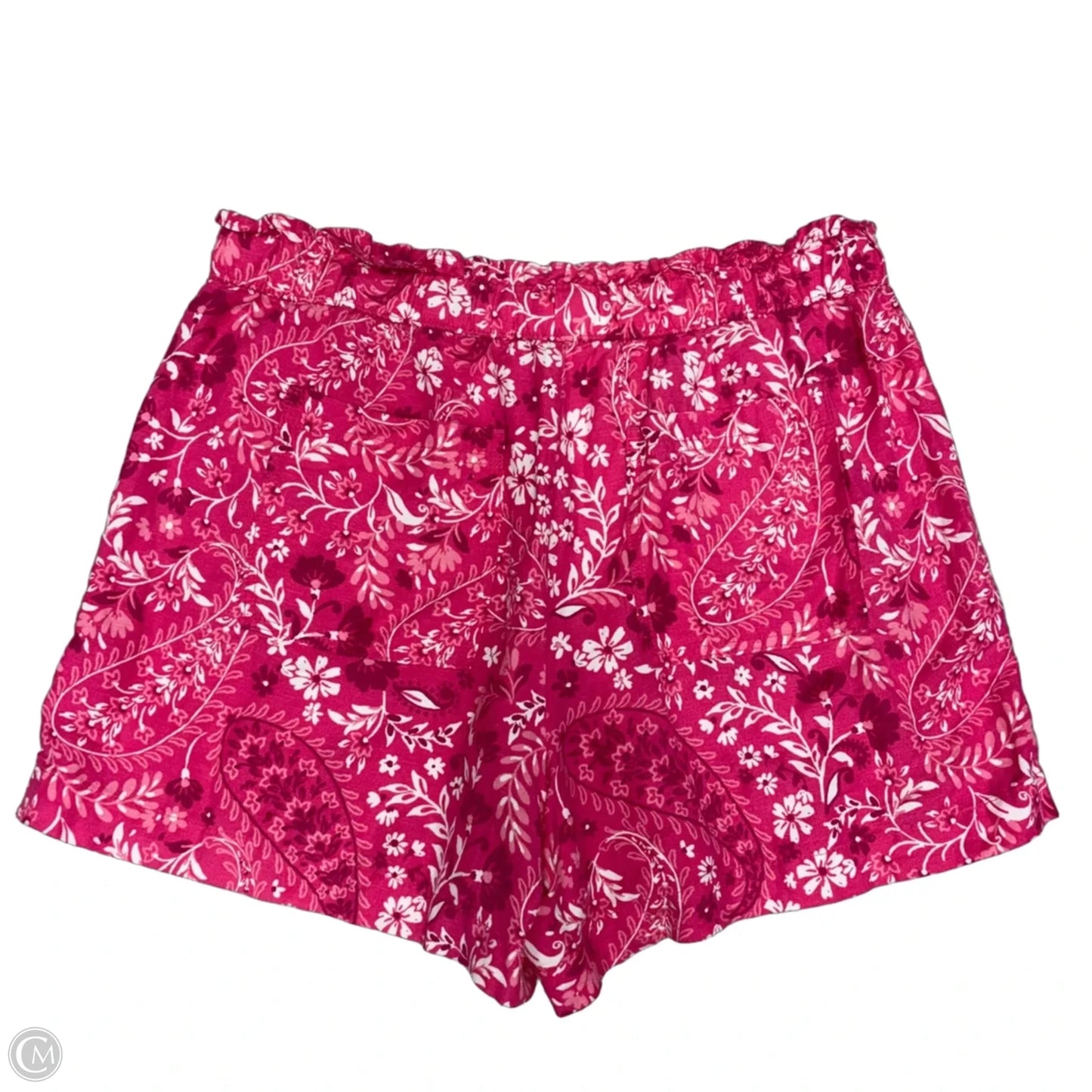 Shorts By Loft In Pink & White, Size: L