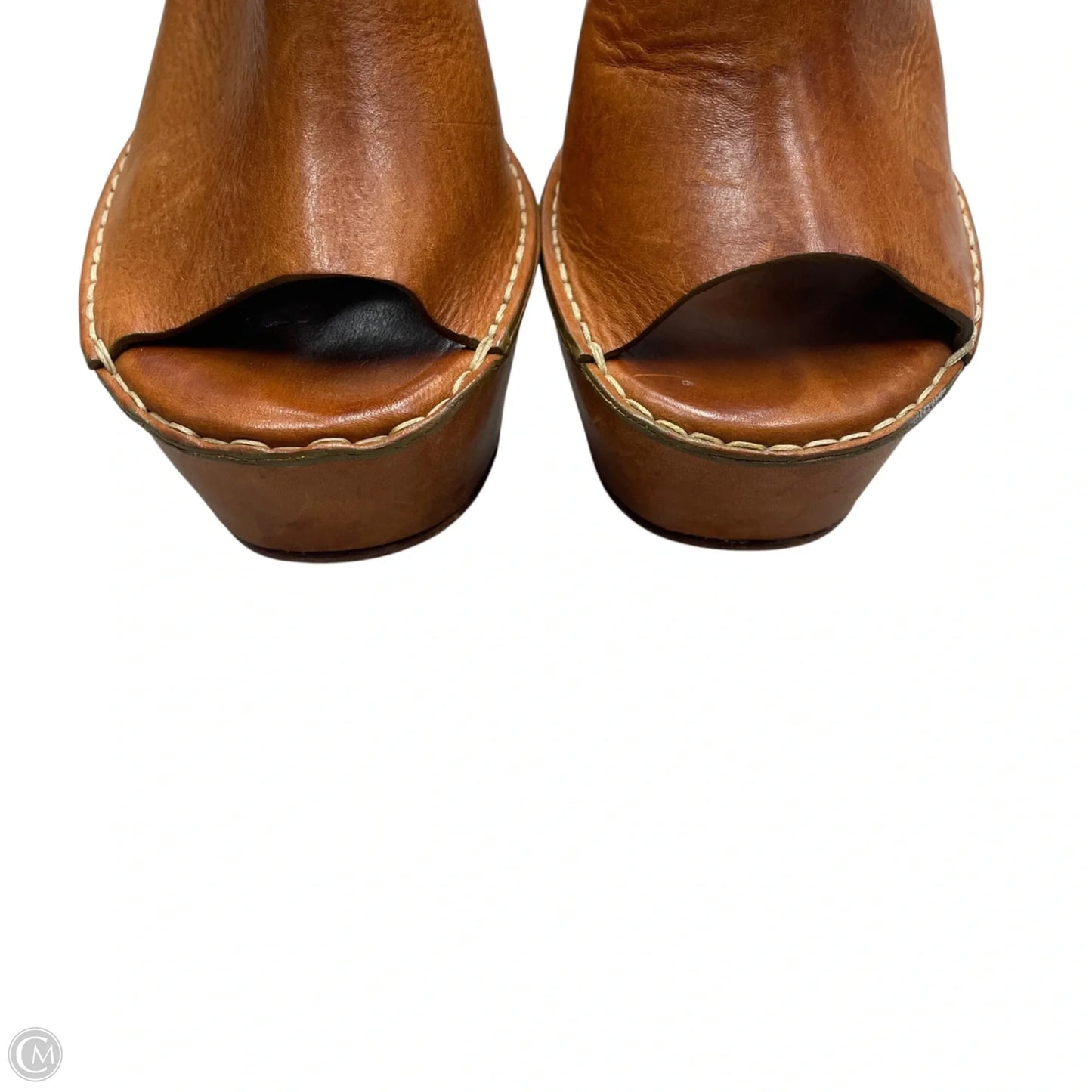 Sandals Luxury Designer By Chloe In Brown, Size: 9.5