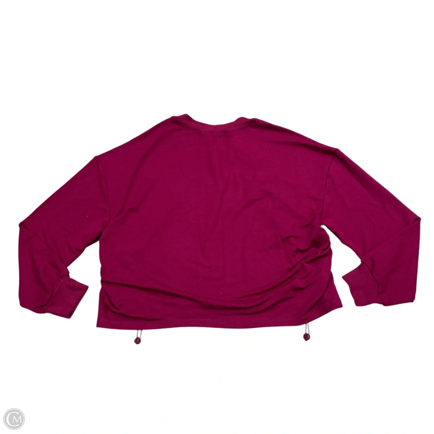 Athletic Top Long Sleeve Collar By Sincerely Jules In Purple, Size: L