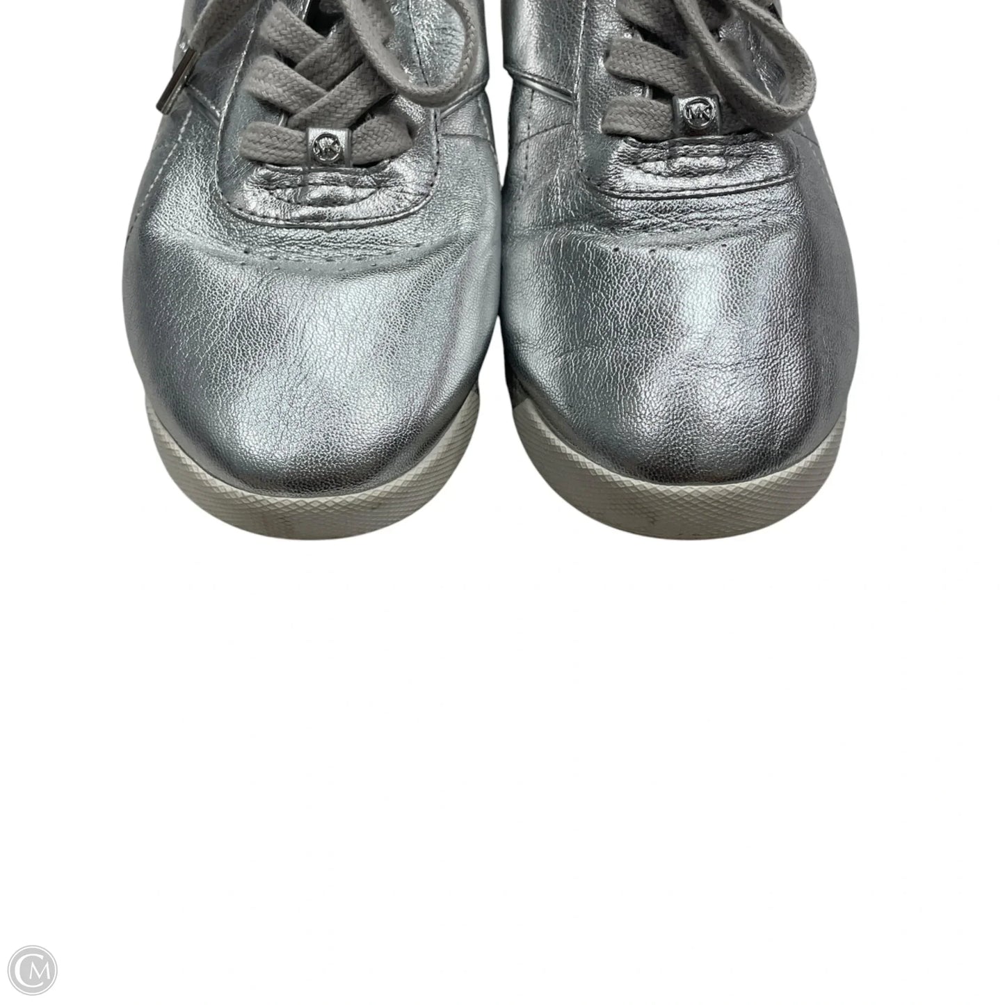 Shoes Sneakers By Michael By Michael Kors In Silver, Size: 8.5