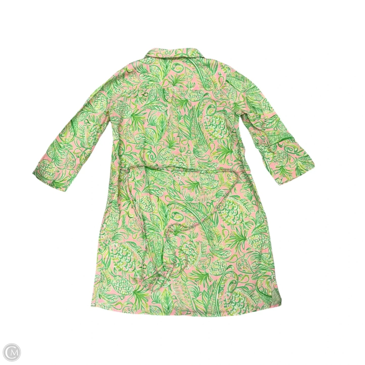 Dress Designer By Lilly Pulitzer In Green & Pink, Size: S