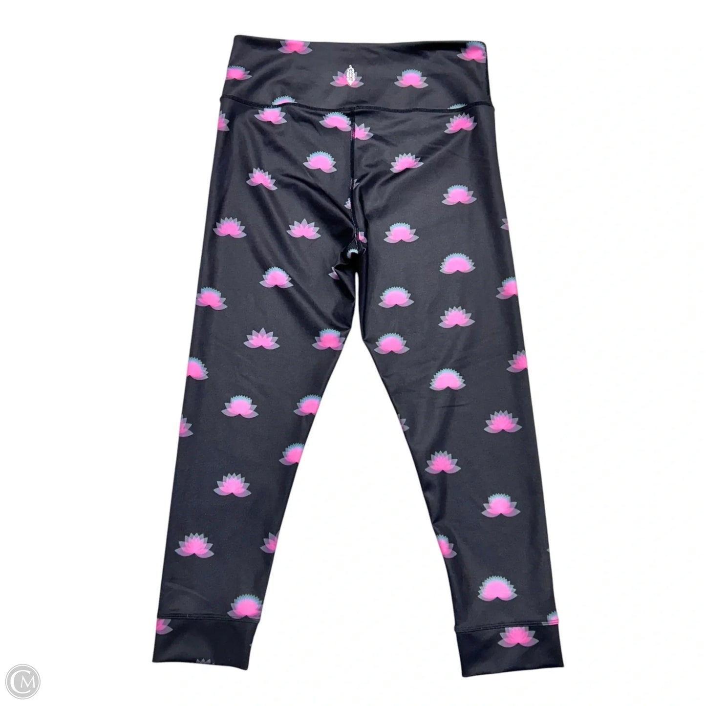 Athletic Leggings By Free People In Black & Pink, Size: L
