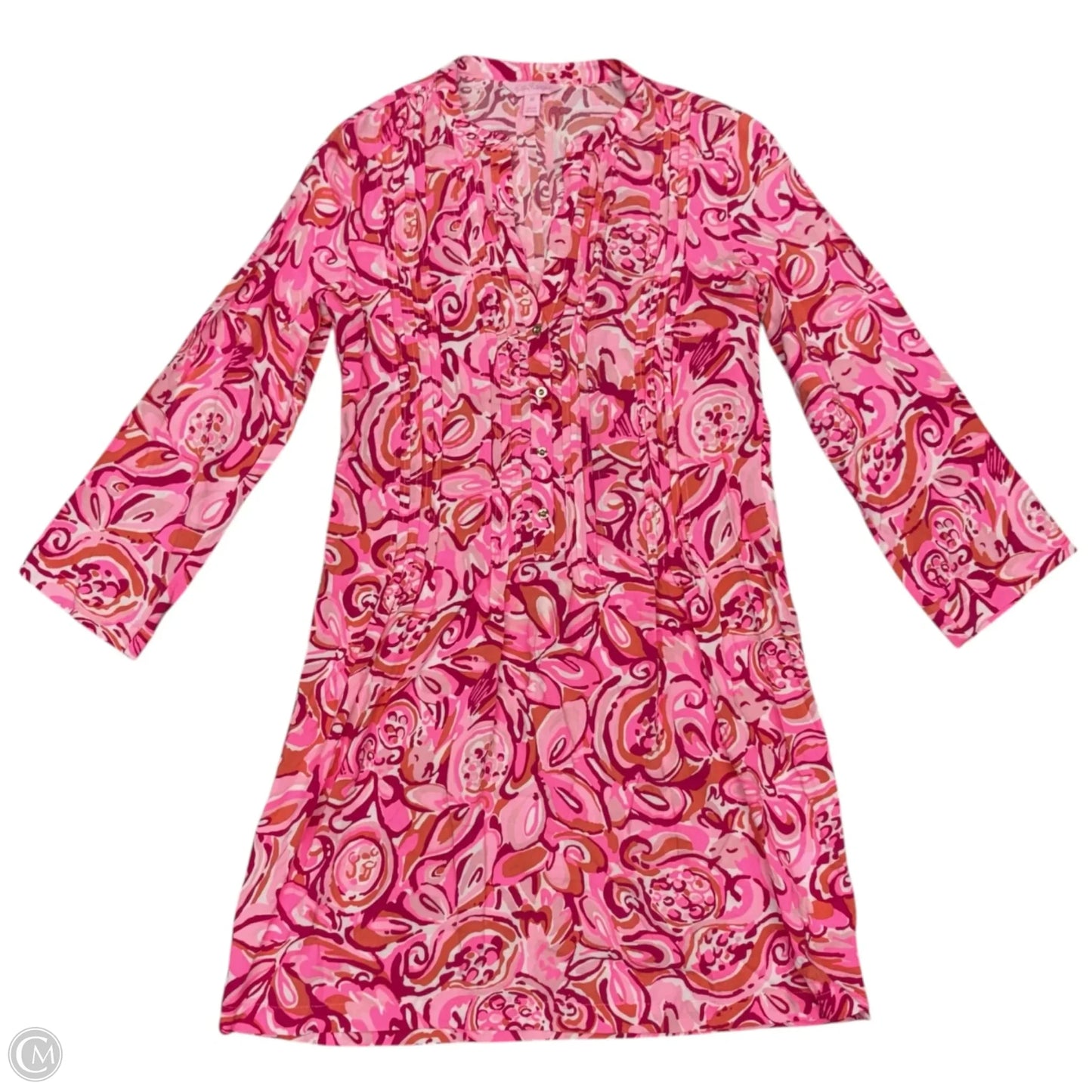 Dress Designer By Lilly Pulitzer In Blue & Orange, Size: Xs