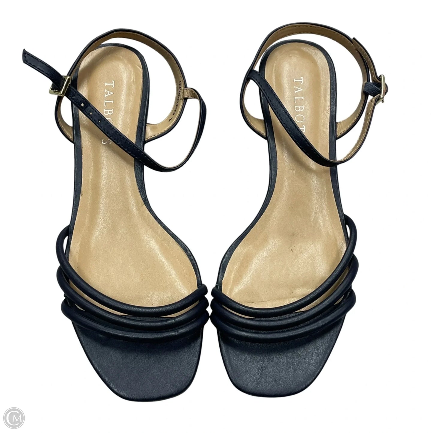 Sandals Heels Wedge By Talbots In Black, Size: 7