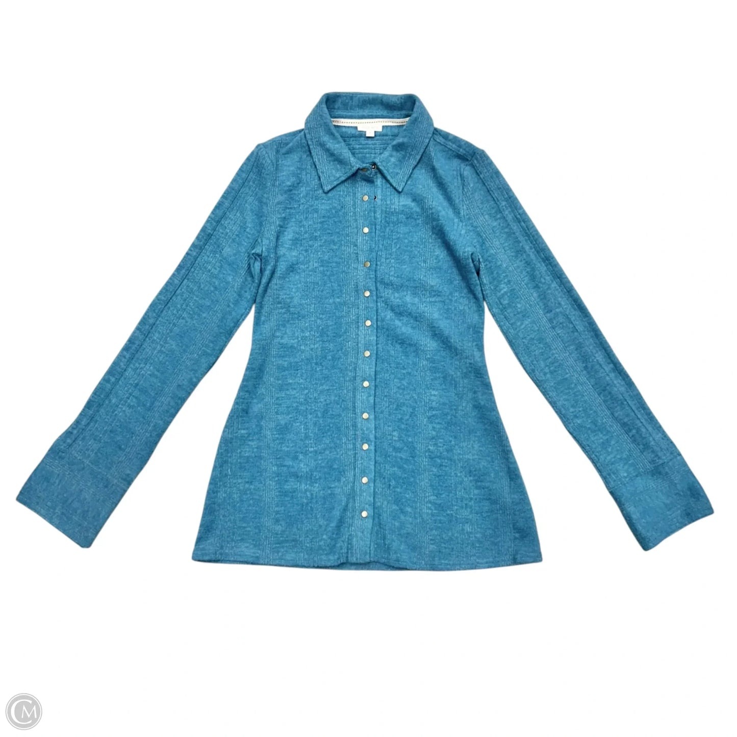 Top Long Sleeve By Pilcro In Blue, Size: S
