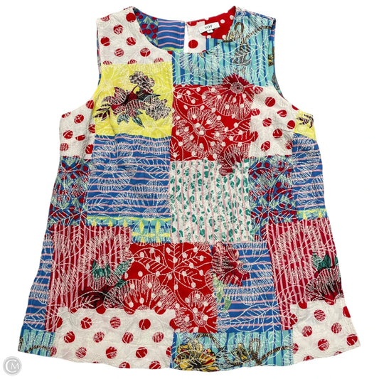 Top Sleeveless By Voy In Floral Print, Size: S