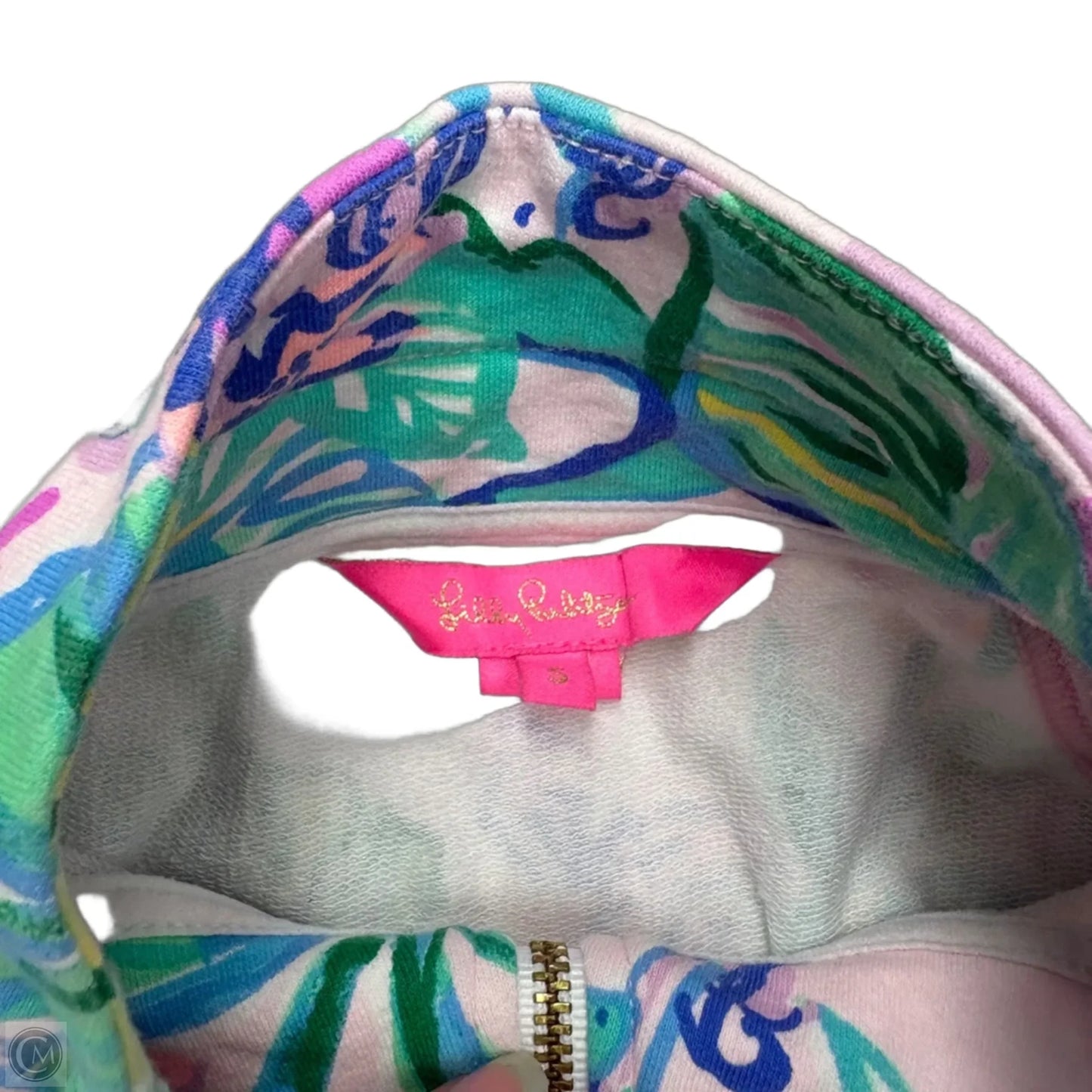 Sweatshirt Designer By Lilly Pulitzer In Green & Purple, Size: S