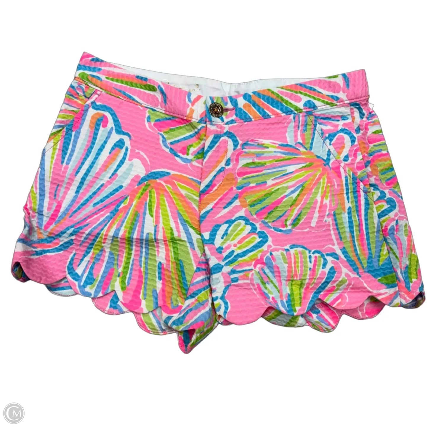 Shorts Designer By Lilly Pulitzer In Green & Pink, Size: 0