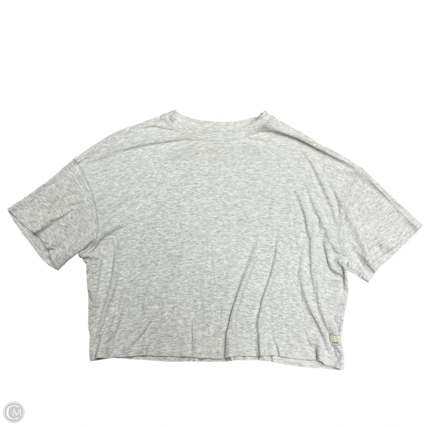 Athletic Top Short Sleeve By Vuori In Grey, Size: S