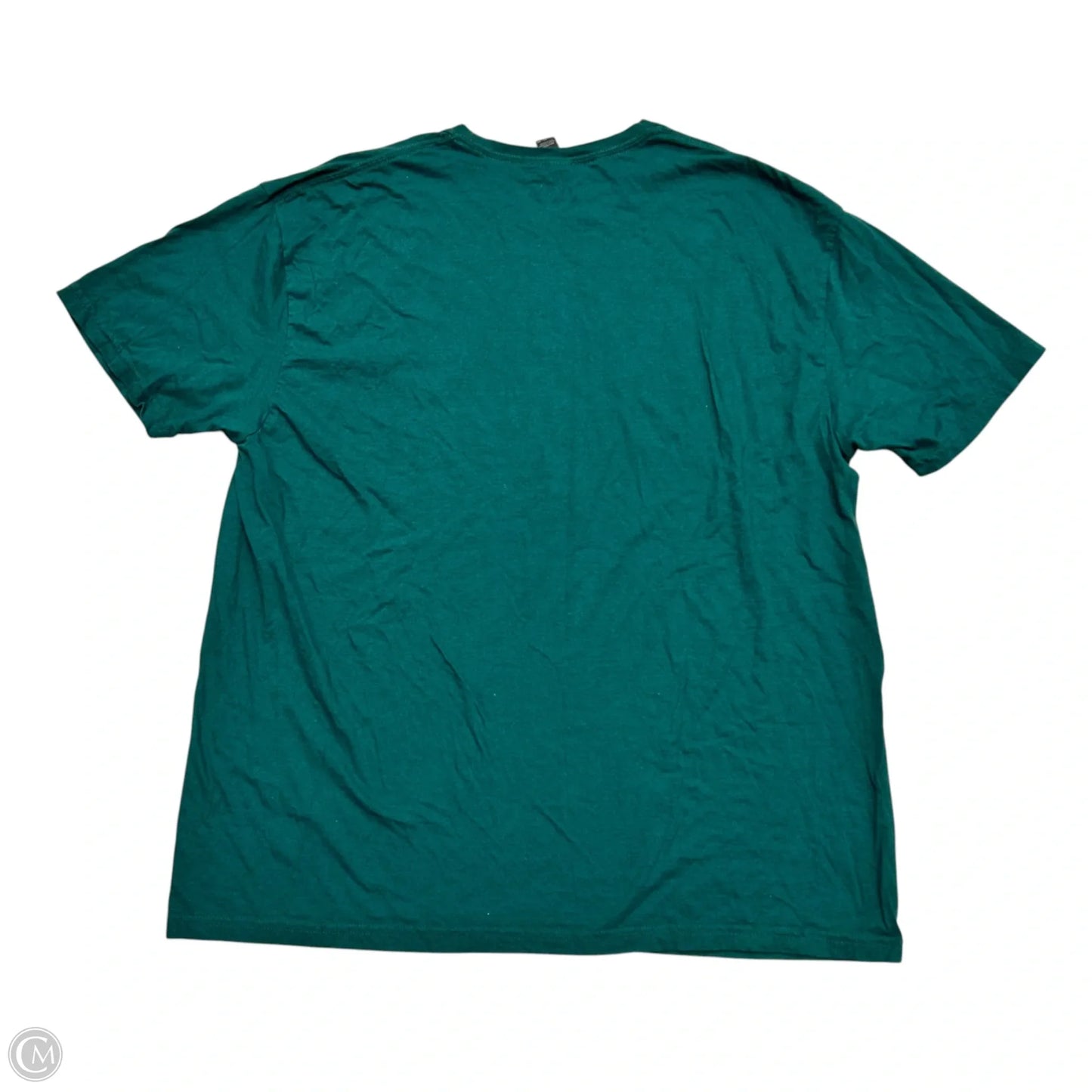 Athletic Top Short Sleeve By Gildan In Green, Size: 2x