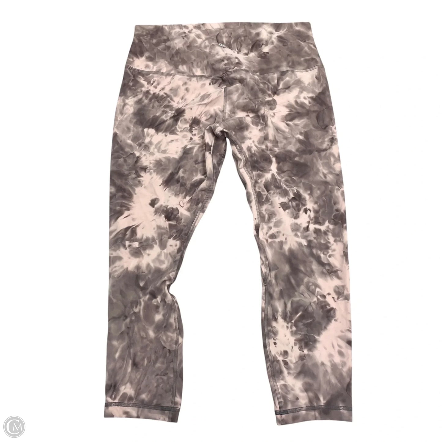 Athletic Leggings By Lululemon In Tie Dye Print, Size: L