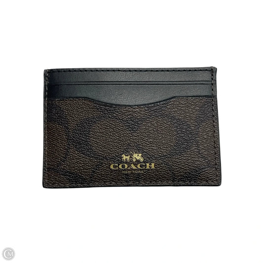 Id/card Holder Designer By Coach, Size: Small