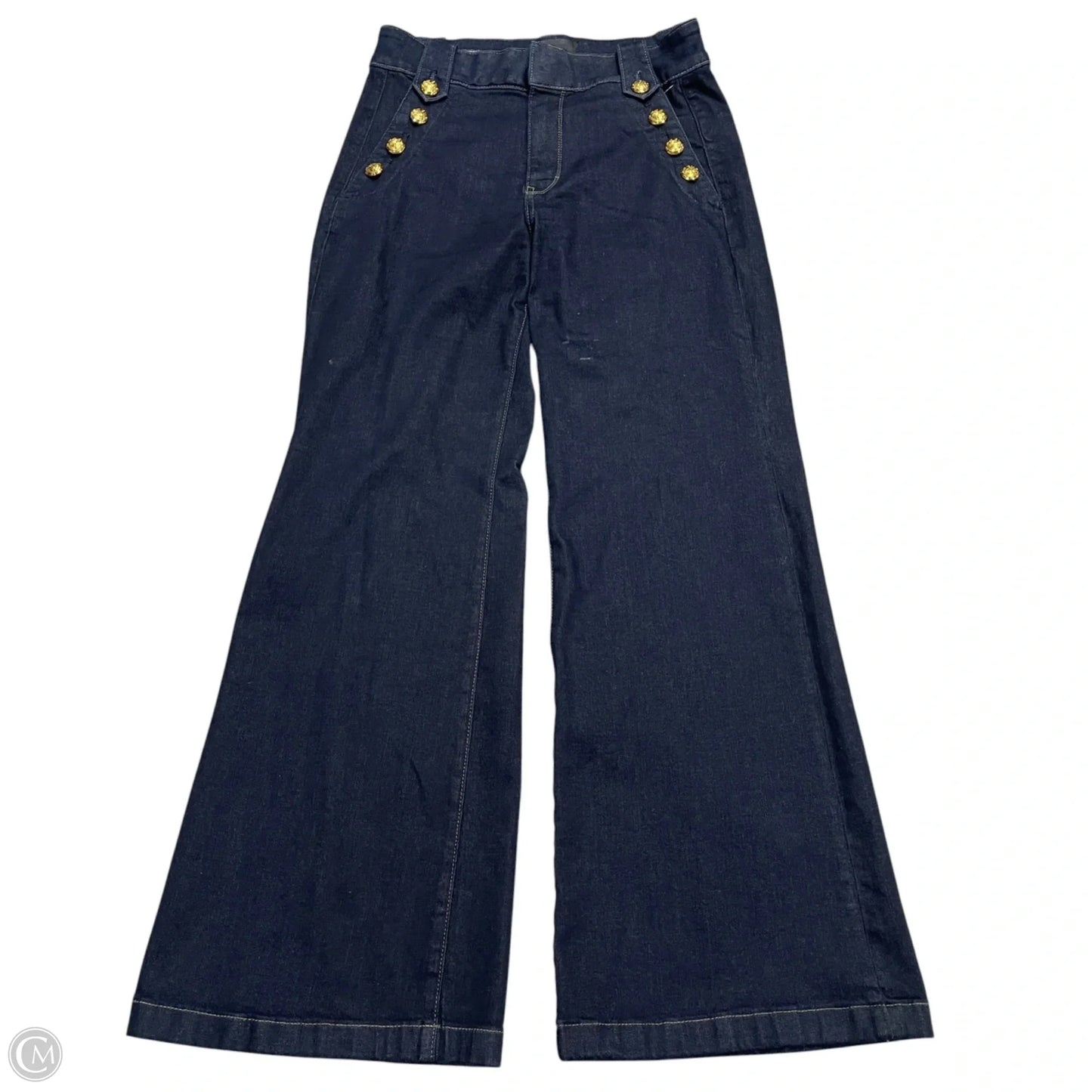 Jeans Wide Leg By White House Black Market In Blue Denim, Size: 10
