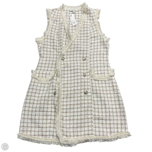 Vest Other By Francesca’s In Cream & Tan, Size: L