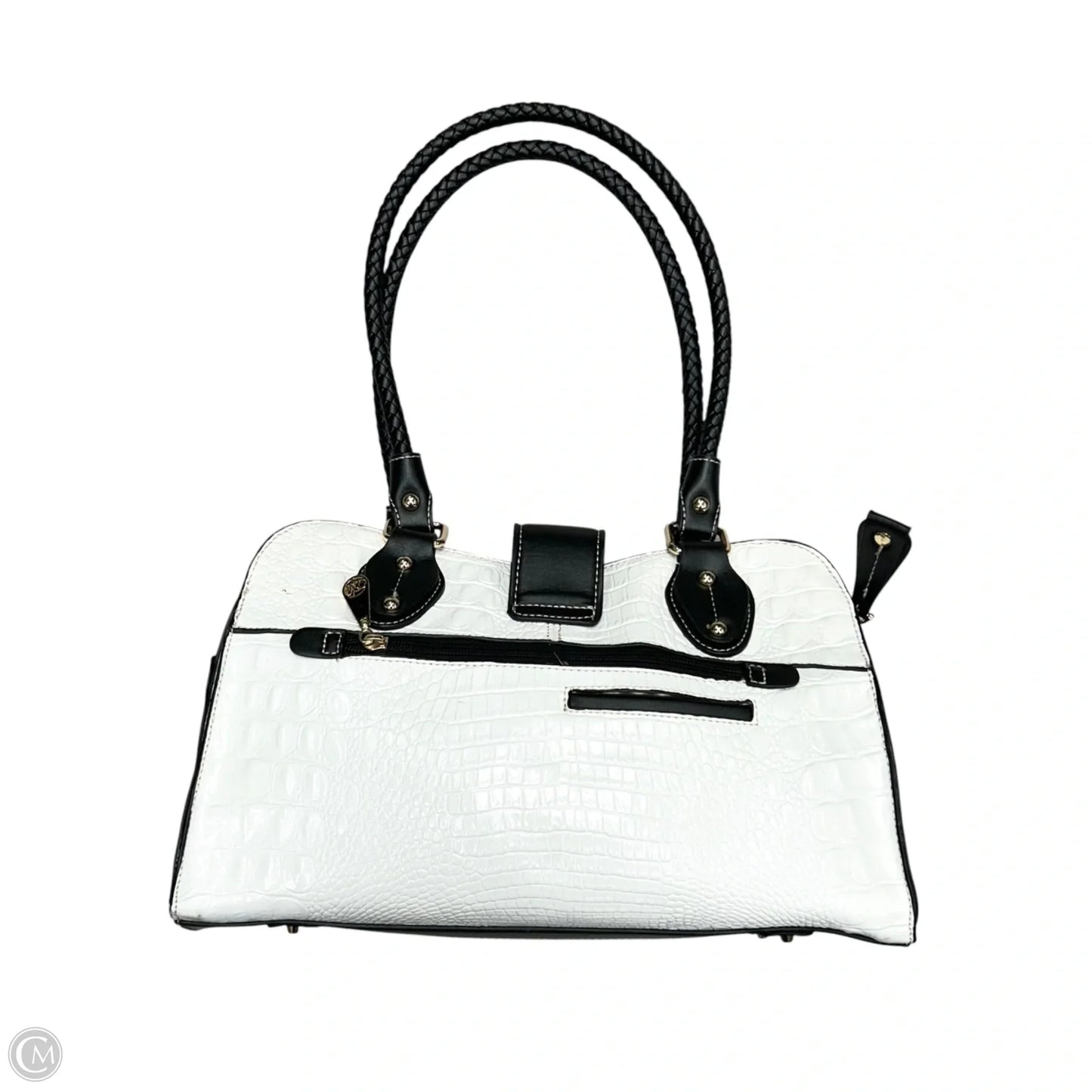 Handbag Leather By Mac, Size: Medium
