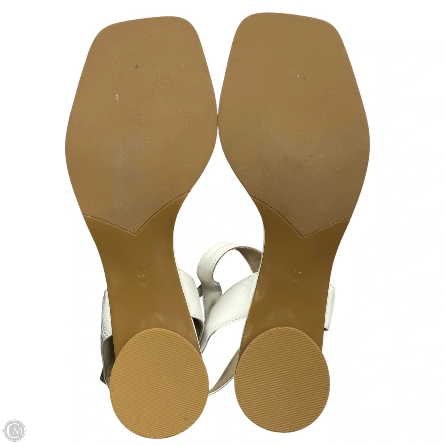 Sandals Heels Kitten By Vaneli In White, Size: 10
