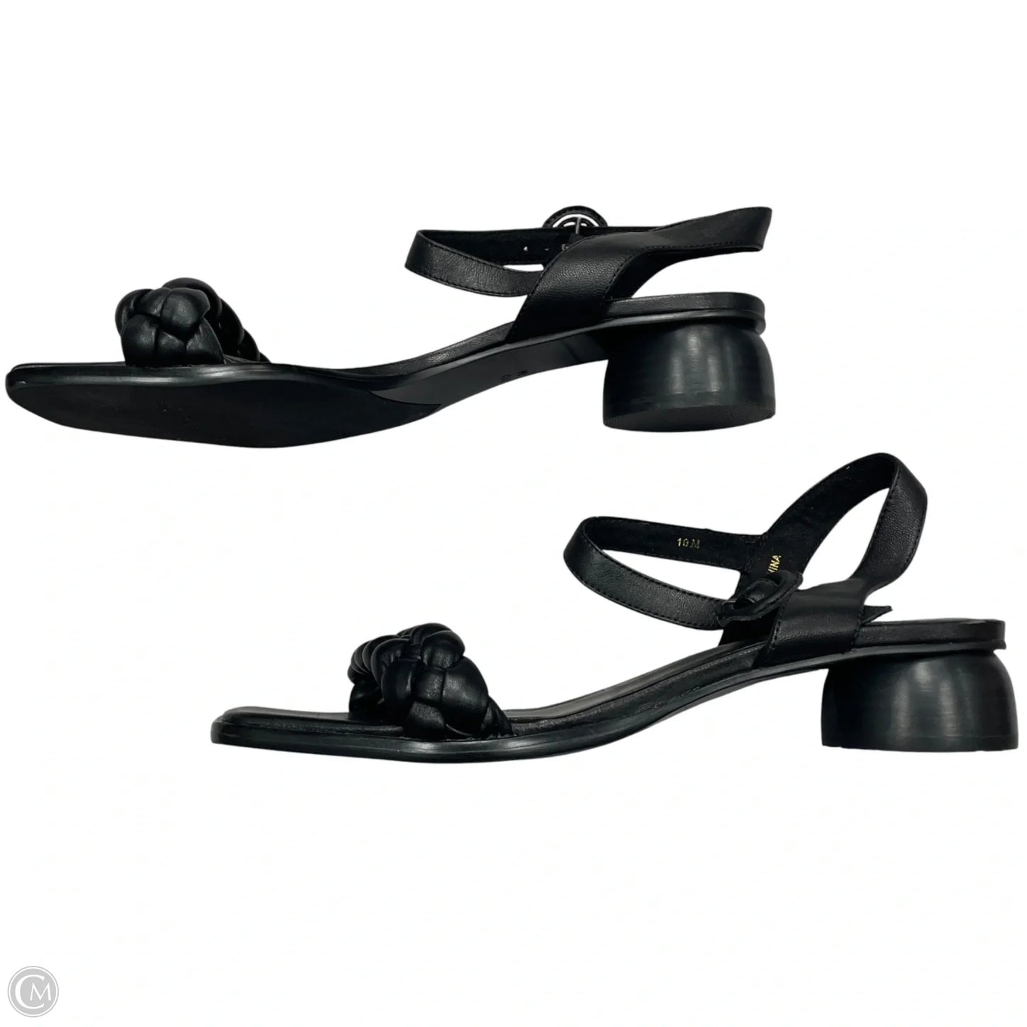 Sandals Heels Kitten By Vaneli In Black, Size: 10
