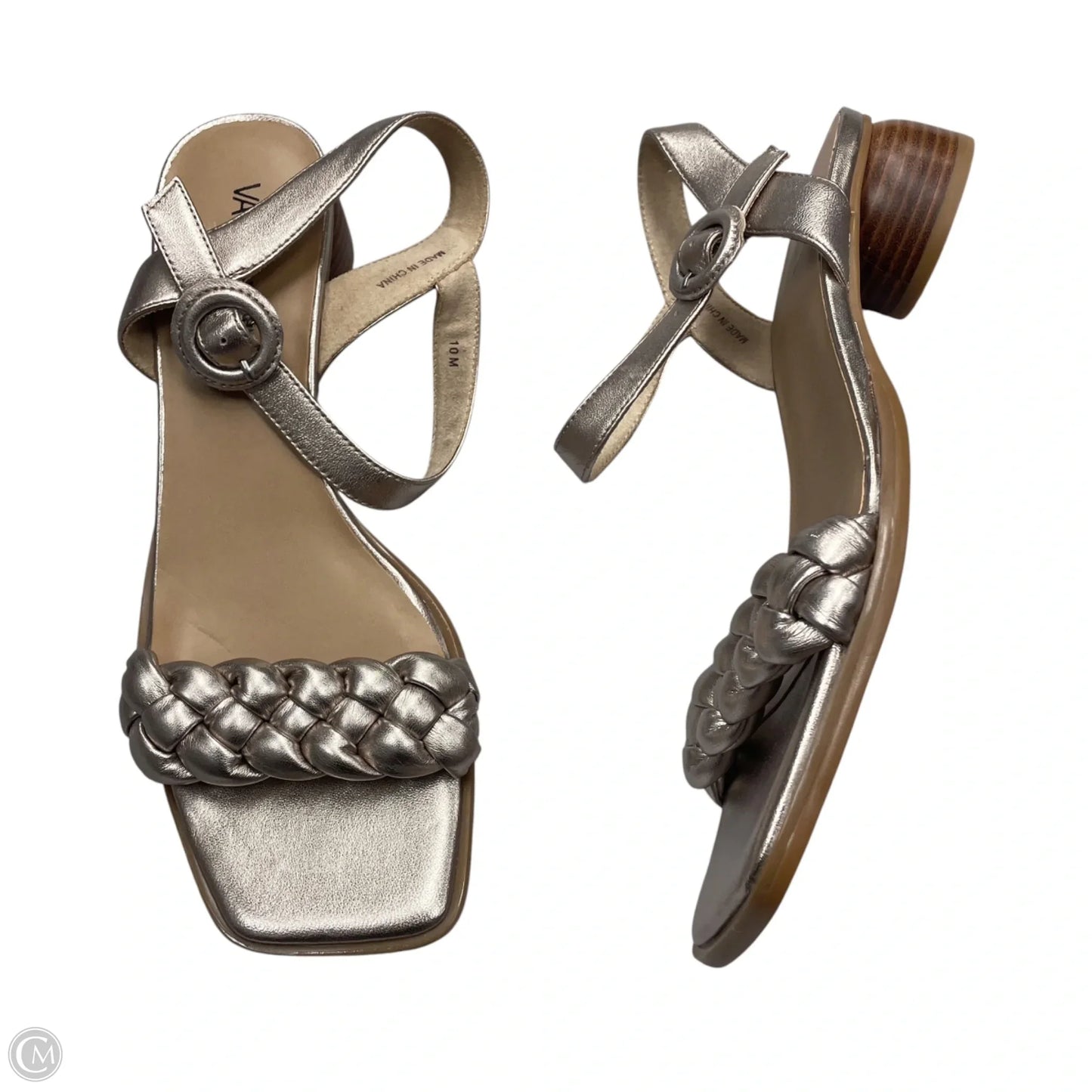 Sandals Heels Kitten By Vaneli In Rose Gold, Size: 10