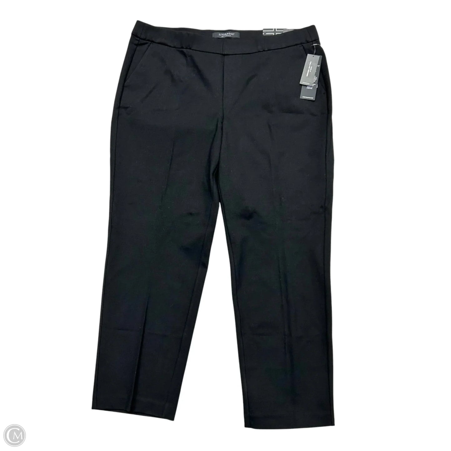 Pants Dress By Liverpool In Black, Size: 16