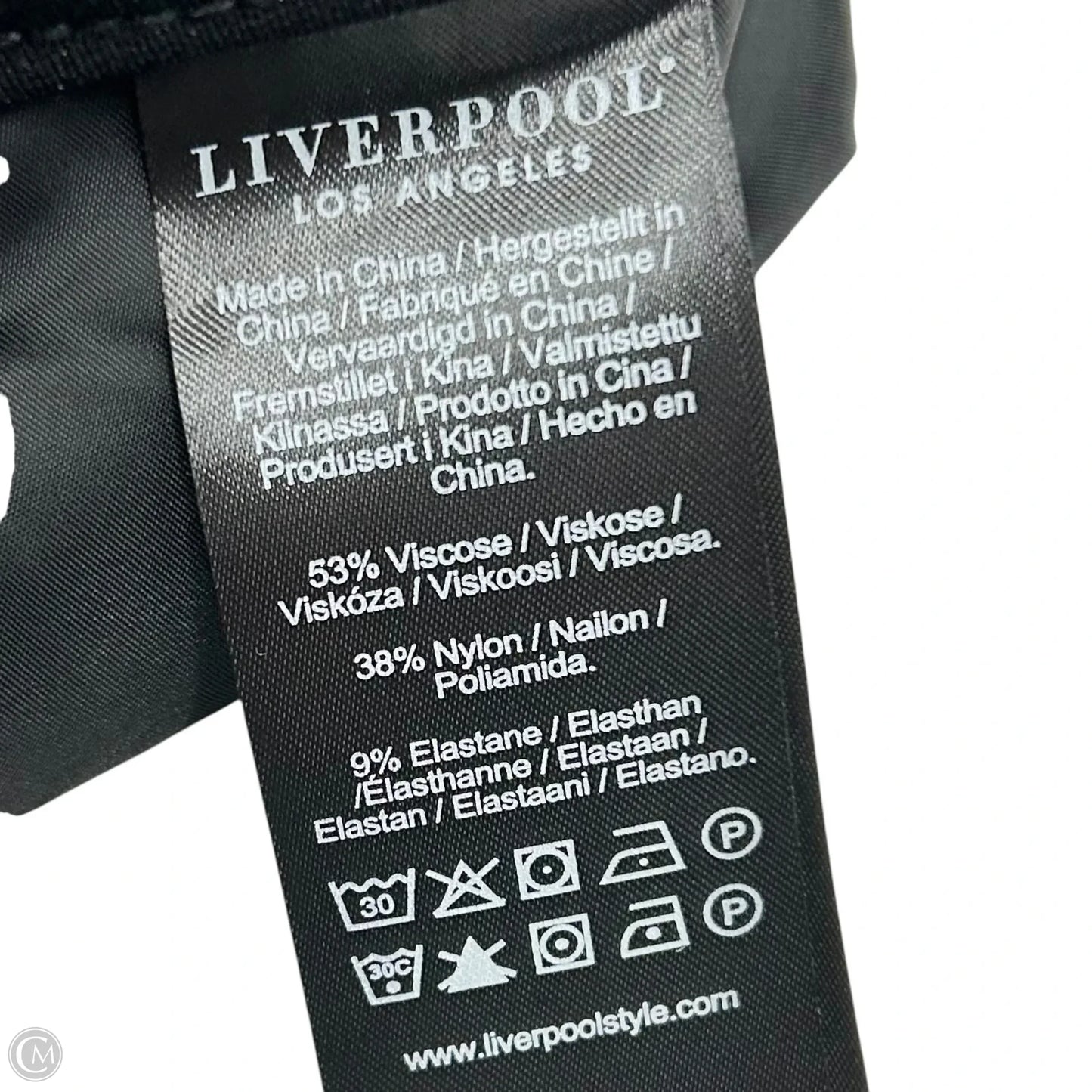 Pants Dress By Liverpool In Black, Size: 16