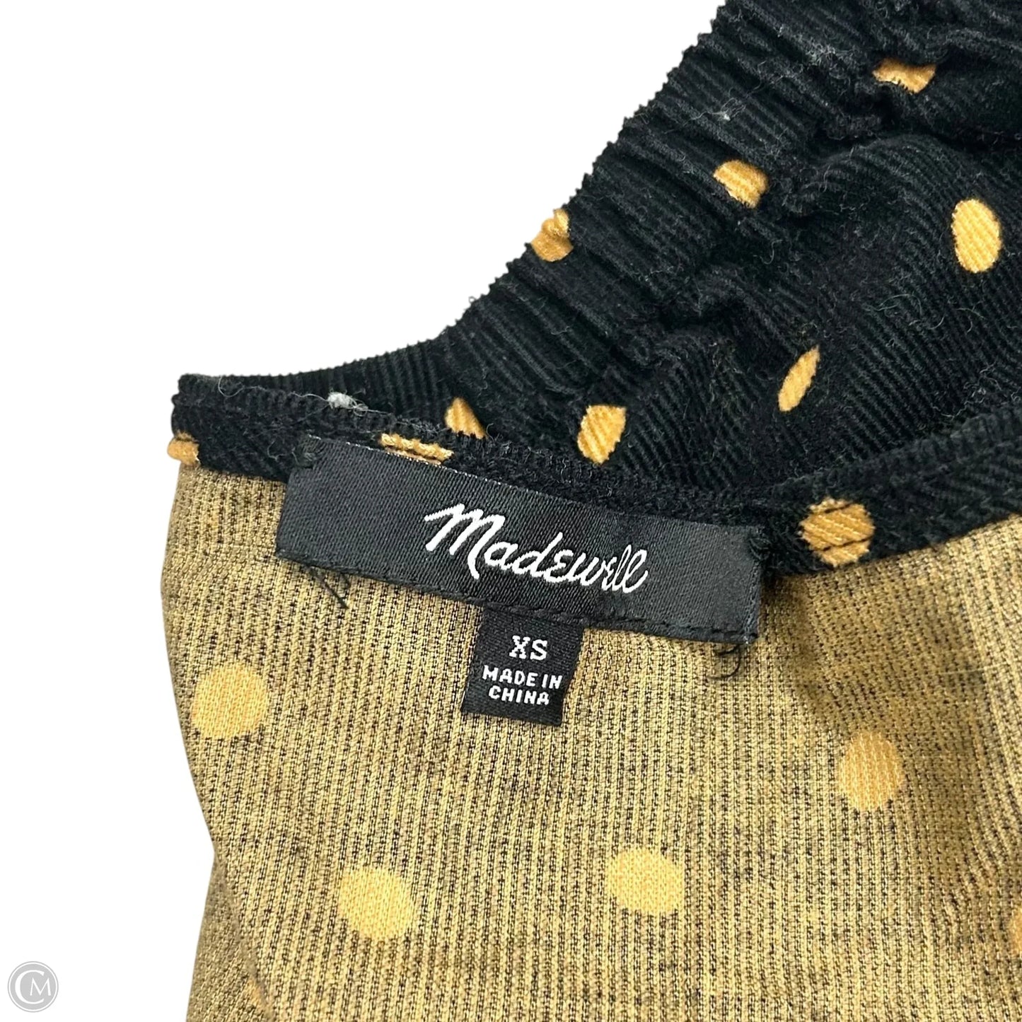 Top Short Sleeve By Madewell In Black & Brown, Size: Xs