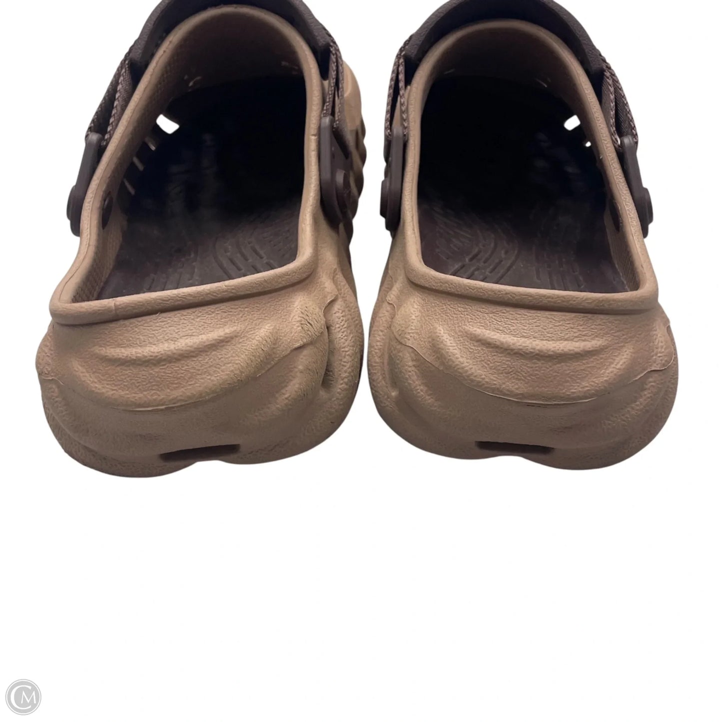 Shoes Flats By Crocs In Brown, Size: 6.5