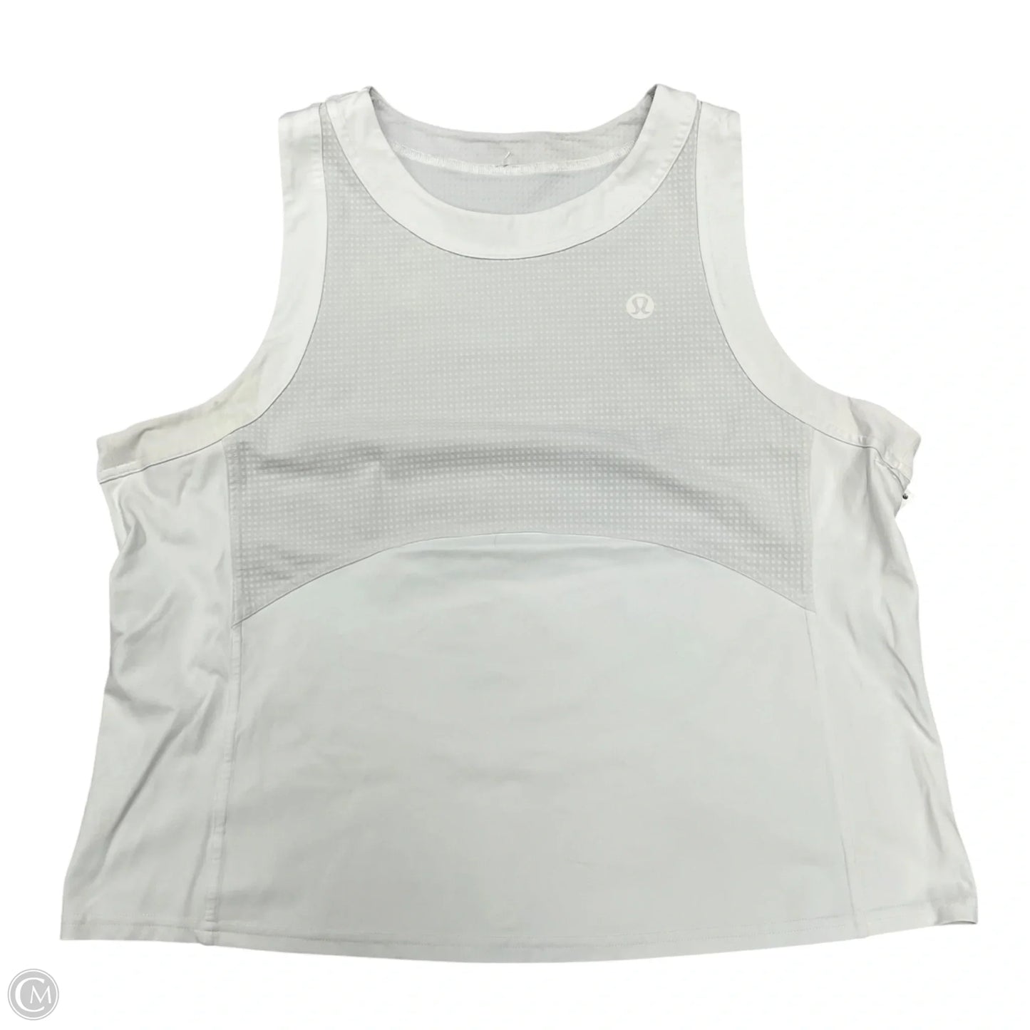 Athletic Tank Top By Lululemon In White, Size: M