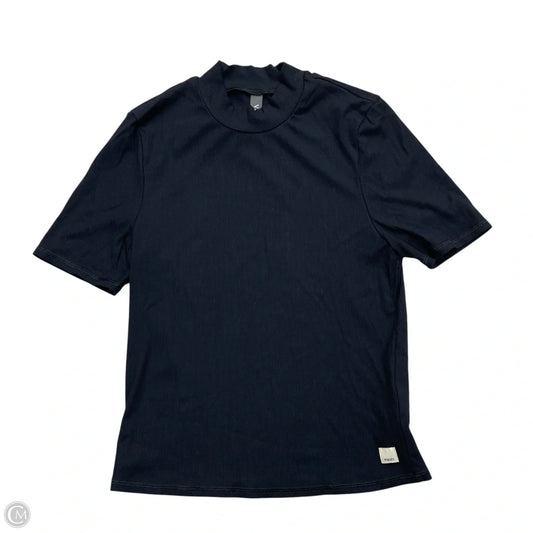 Athletic Top Short Sleeve By Vuori In Black, Size: M