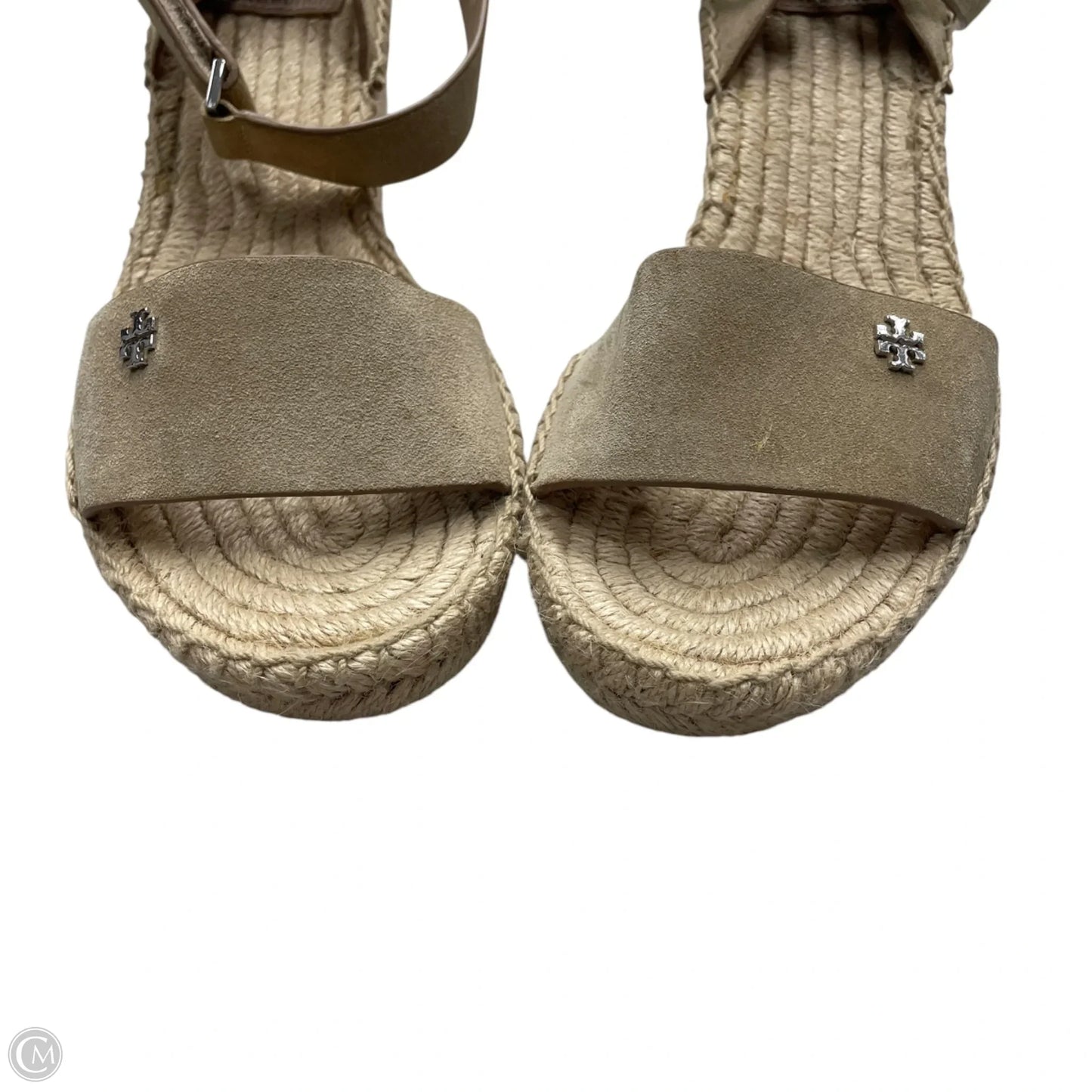 Sandals Designer By Tory Burch In Cream, Size: 9