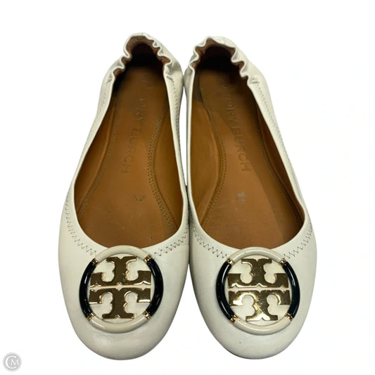 Shoes Designer By Tory Burch In Ivory, Size: 7