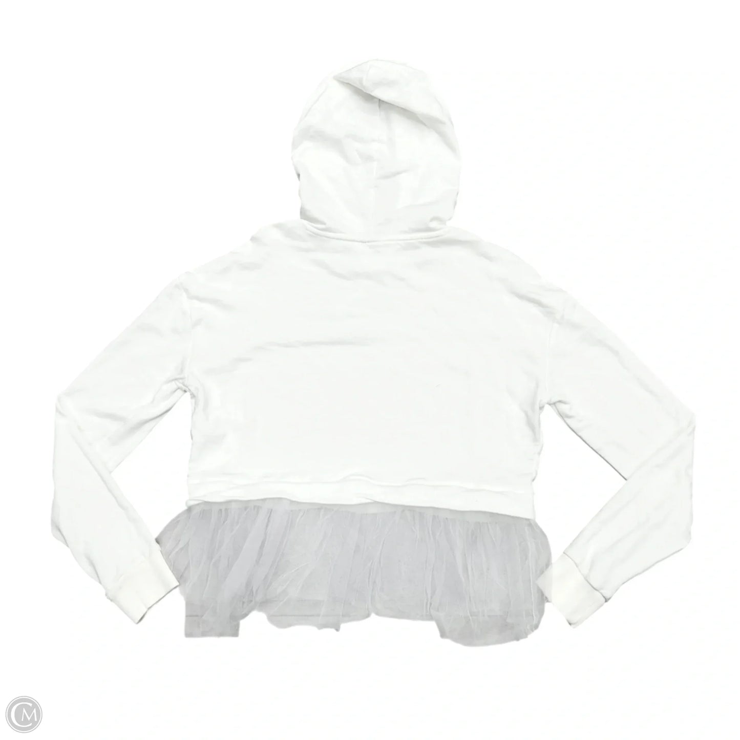 Sweatshirt Hoodie By Pilcro In White, Size: S