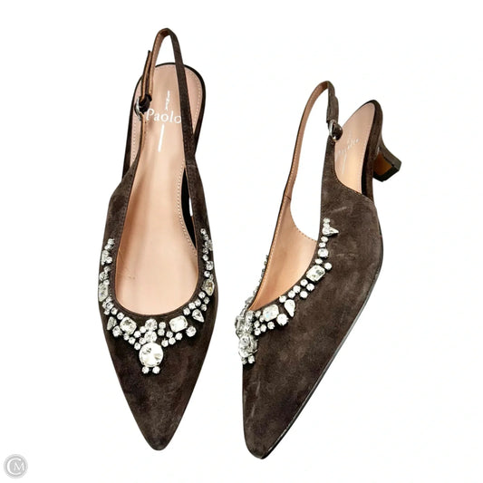 Shoes Heels Kitten By Linea Paolo In Brown, Size: 9