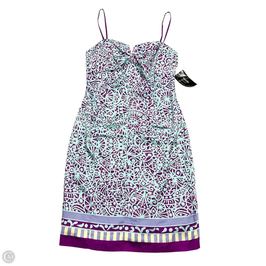 Dress Party Midi By Nicole Miller In Blue & Purple, Size: M