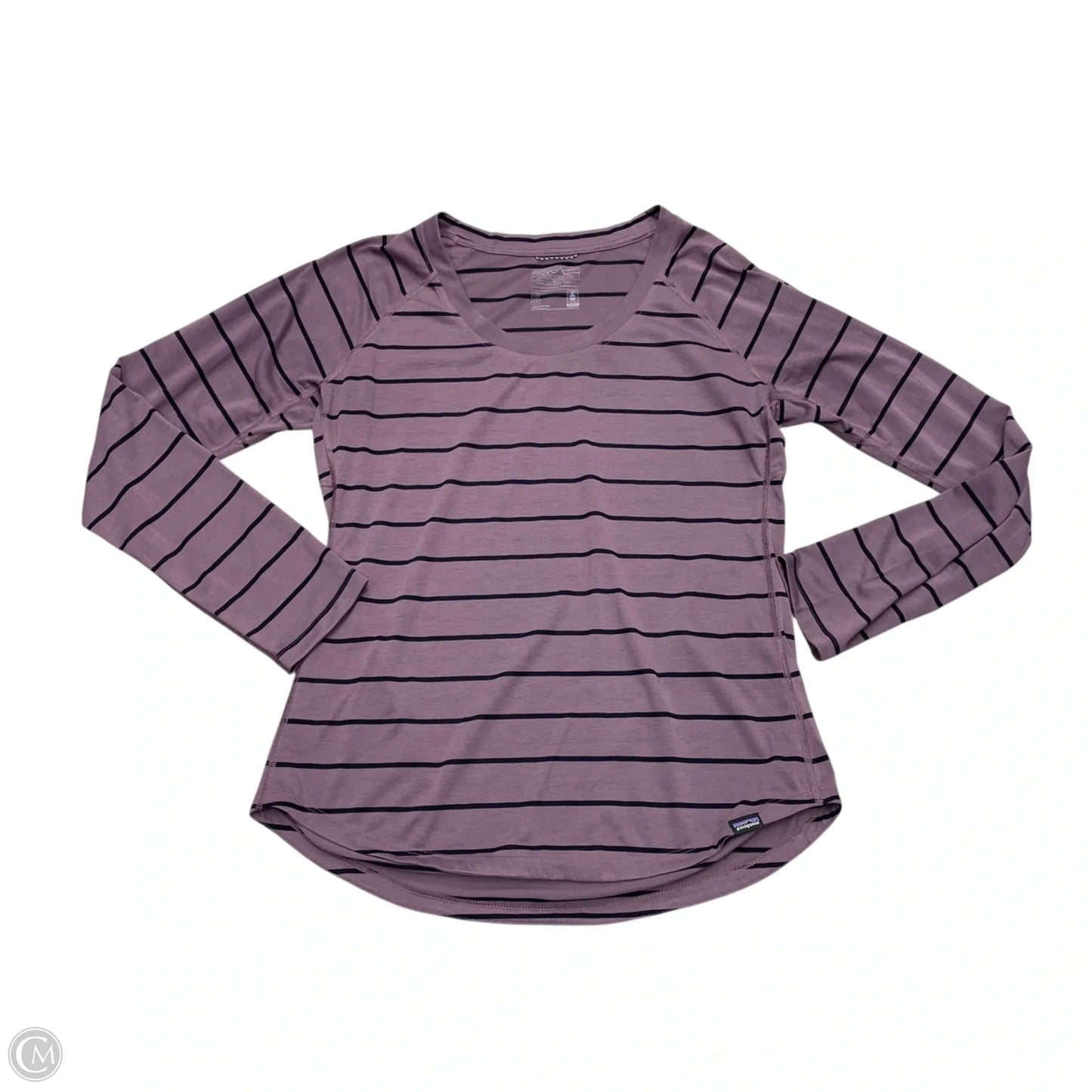Athletic Top Long Sleeve Collar By Patagonia In Purple, Size: S