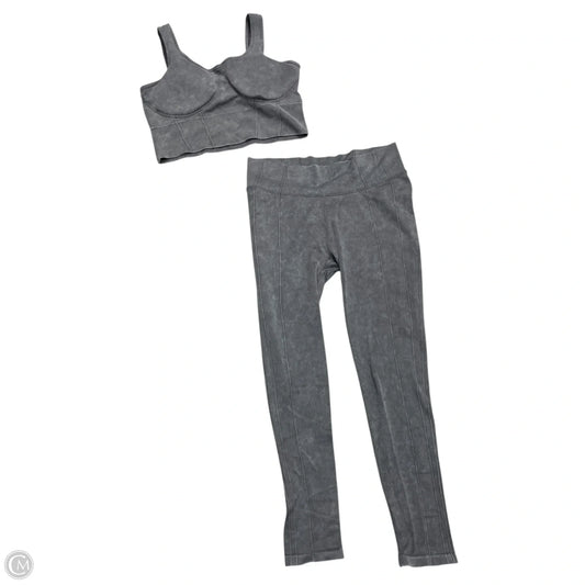 Athletic Pants 2pc By Harmony Balance In Grey, Size: L