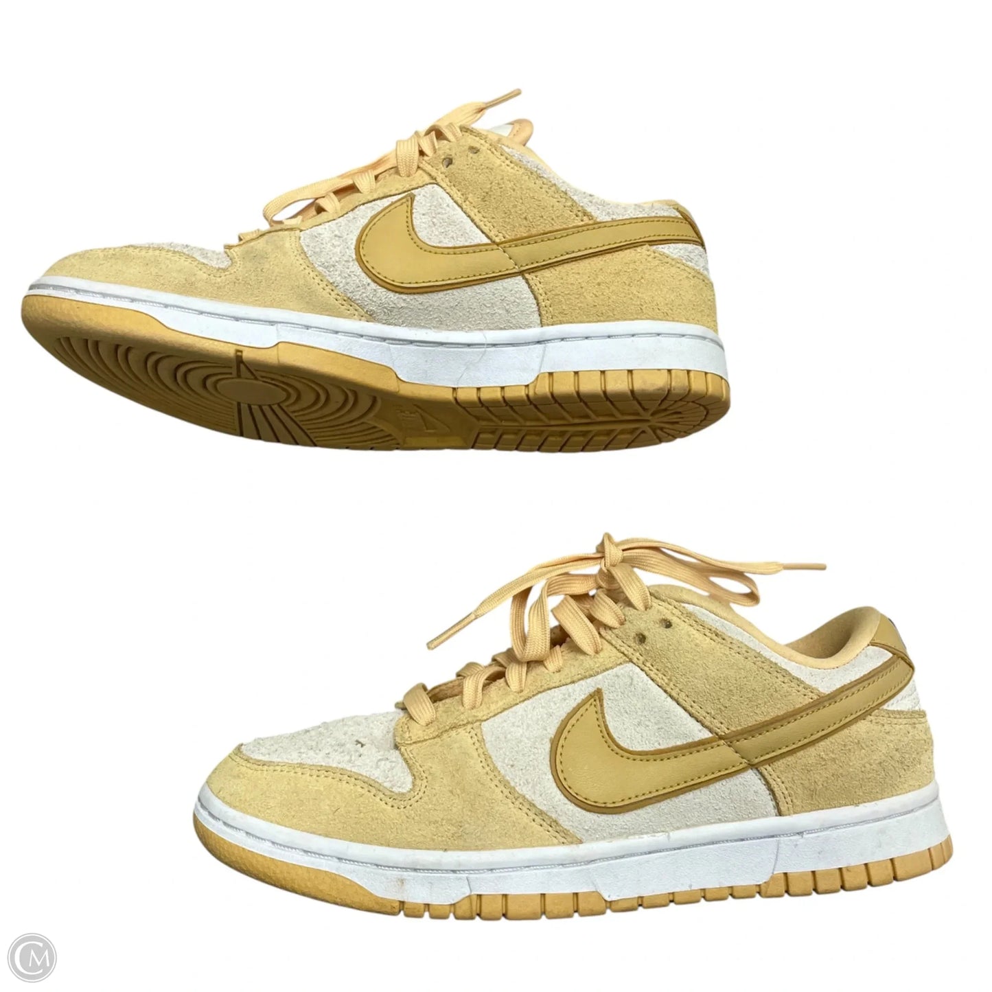 Shoes Sneakers By Nike In Tan & Yellow, Size: 7