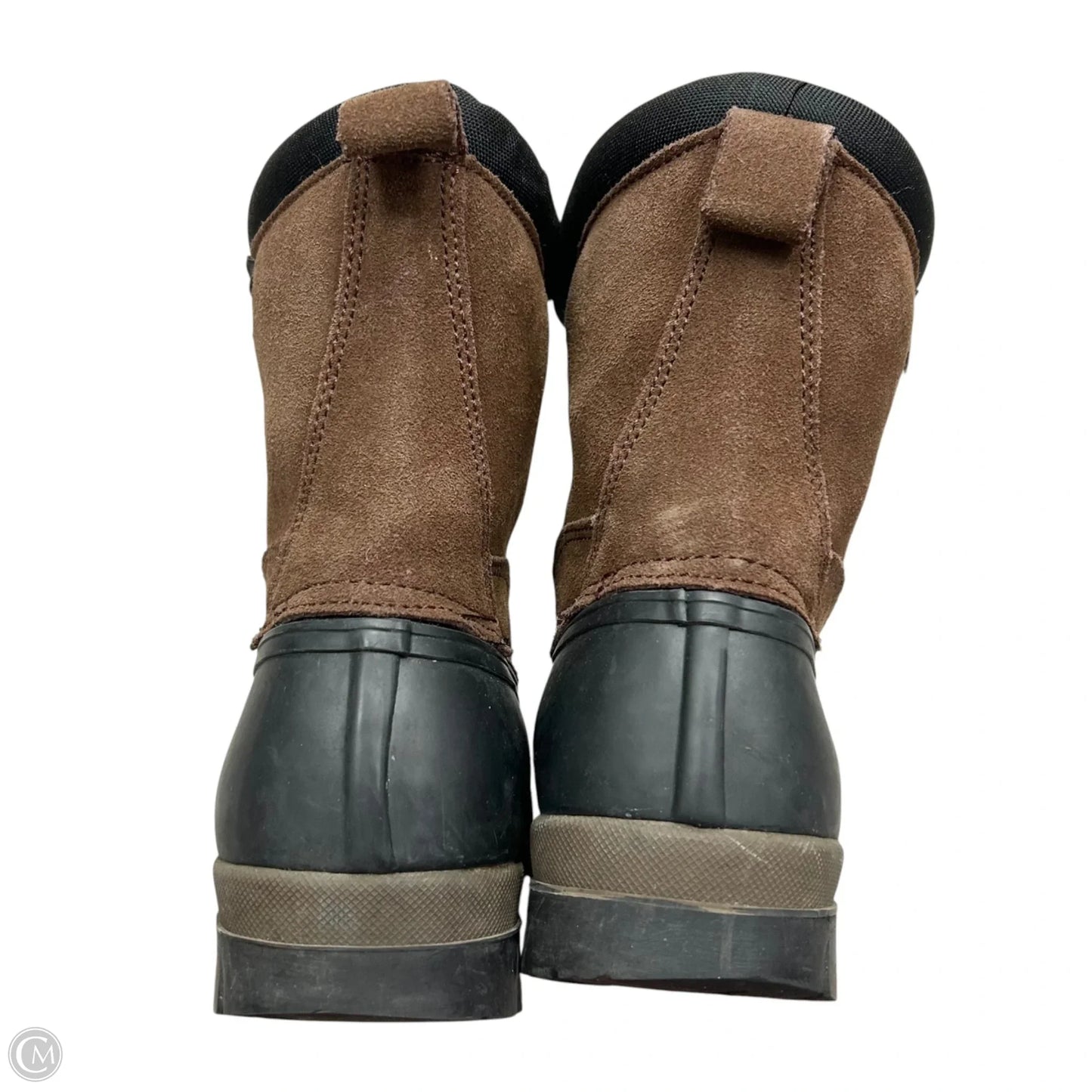 Boots Rain By Comfortemp In Black & Brown, Size: 8