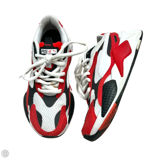 Shoes Athletic By Puma In Red & White, Size: 7.5