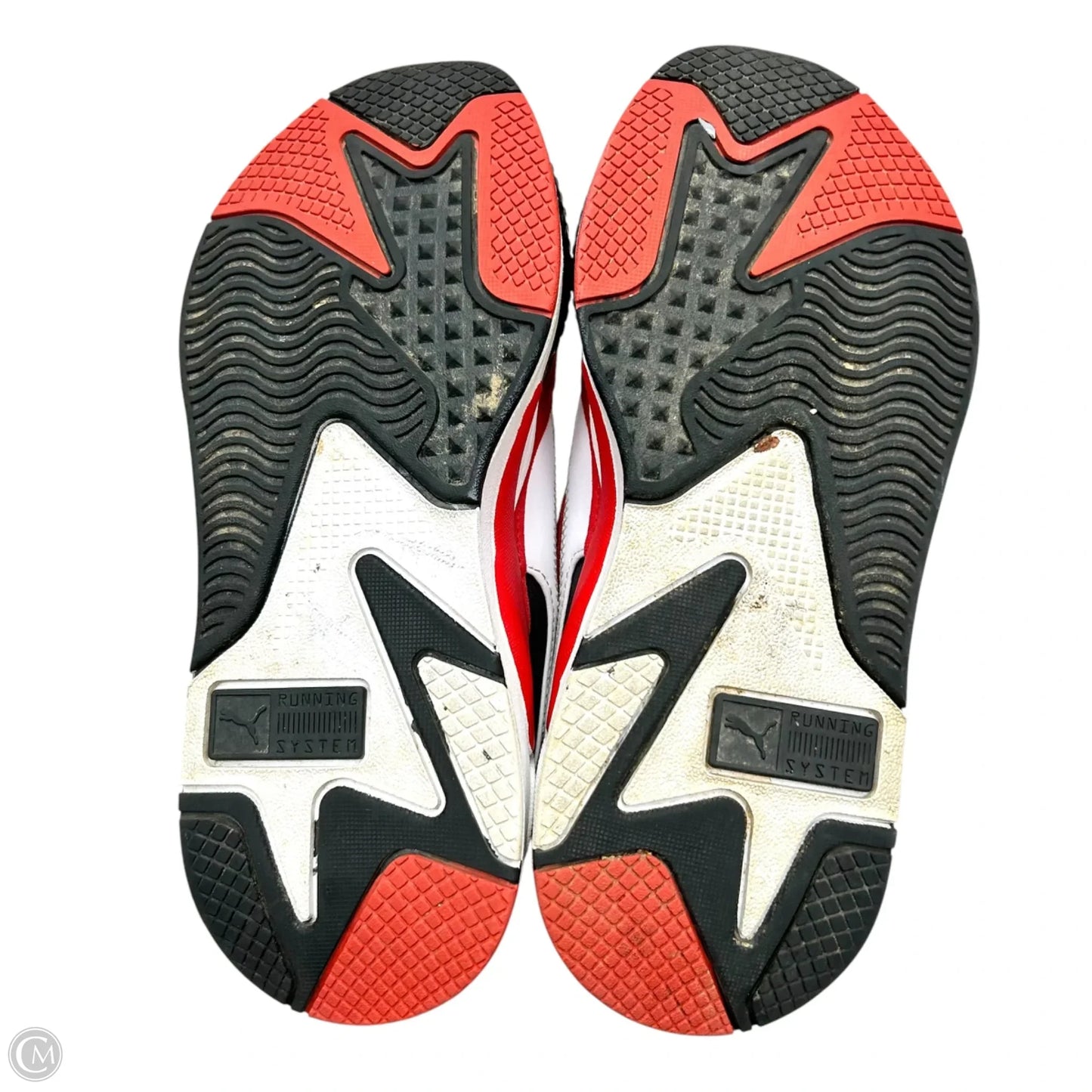 Shoes Athletic By Puma In Red & White, Size: 7.5