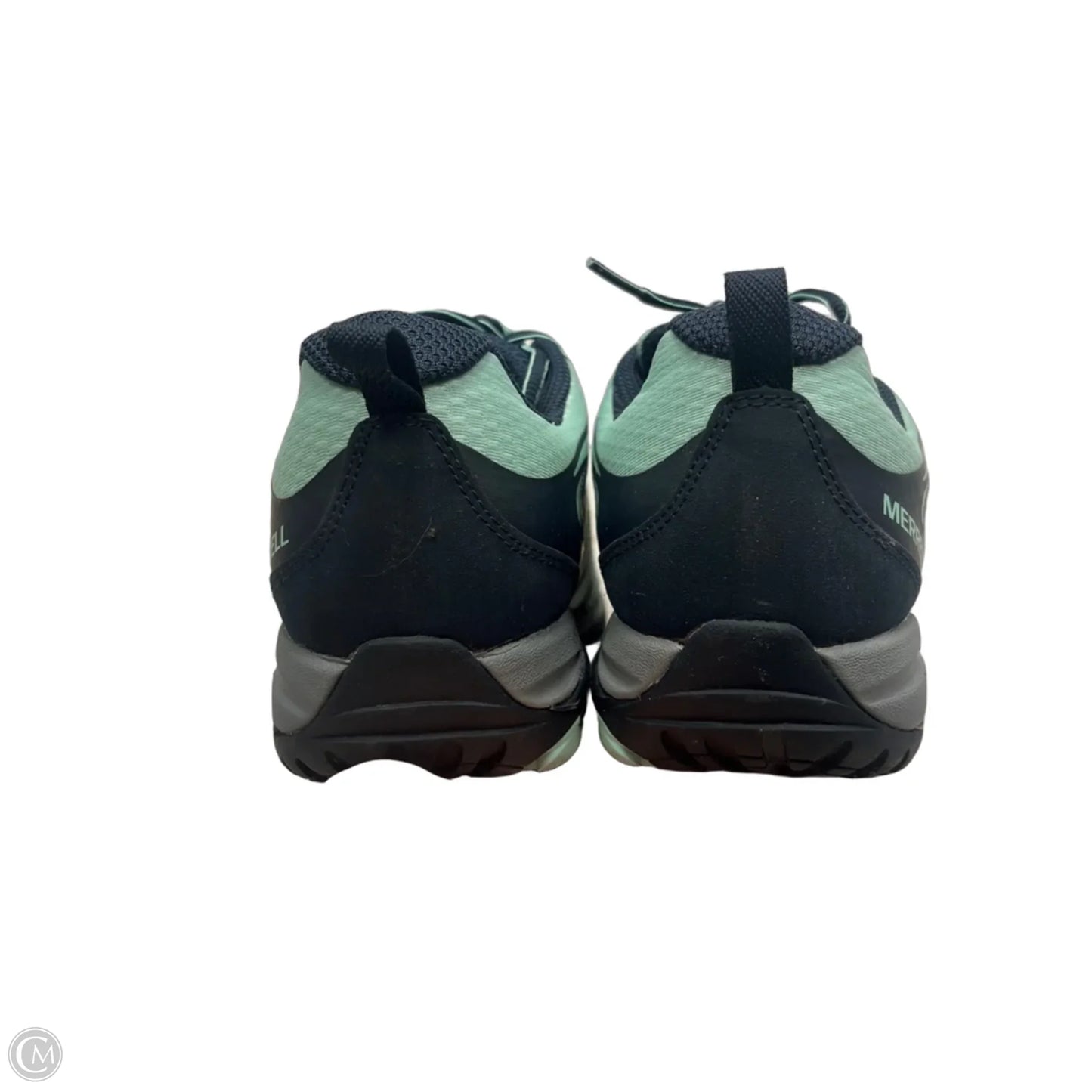Shoes Hiking By Merrell In Teal, Size: 9